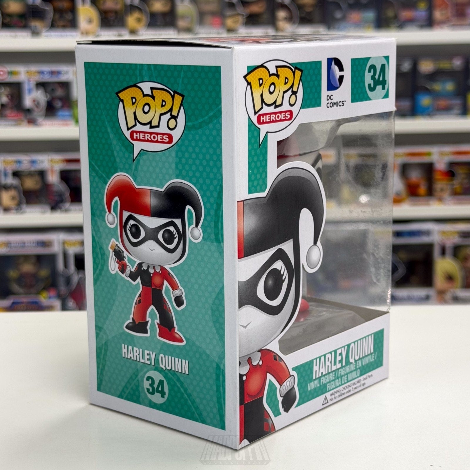 Funko Pop Heroes DC Comics Harley Quinn 34 Joker Batman Villain Toy Vinyl Figure