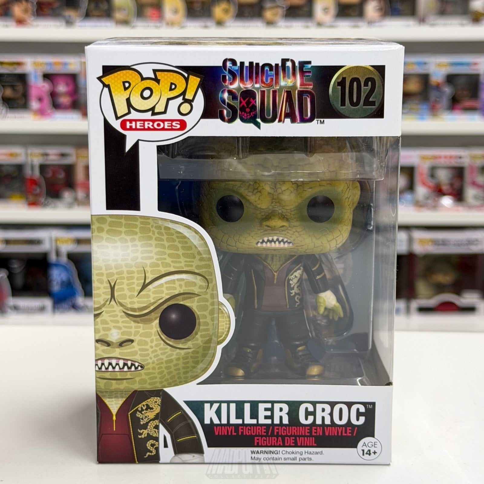 Funko Pop DC Super Heroes Suicide Squad Killer Croc 102 Metahuman Vinyl Figure