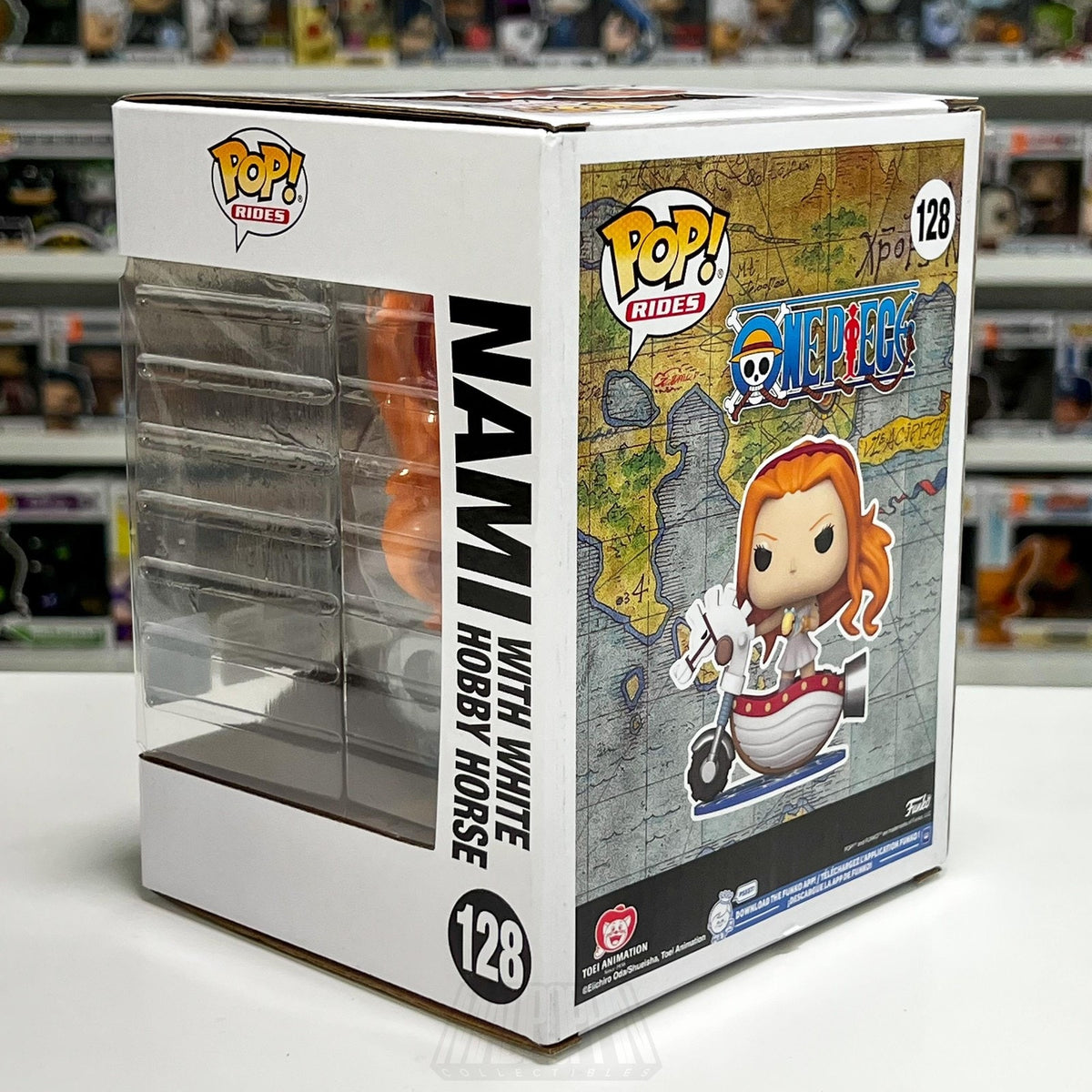 Funko Pop Ride Anime One Piece Nami White Hobby Horse Wondercon 128 Vinyl Figure