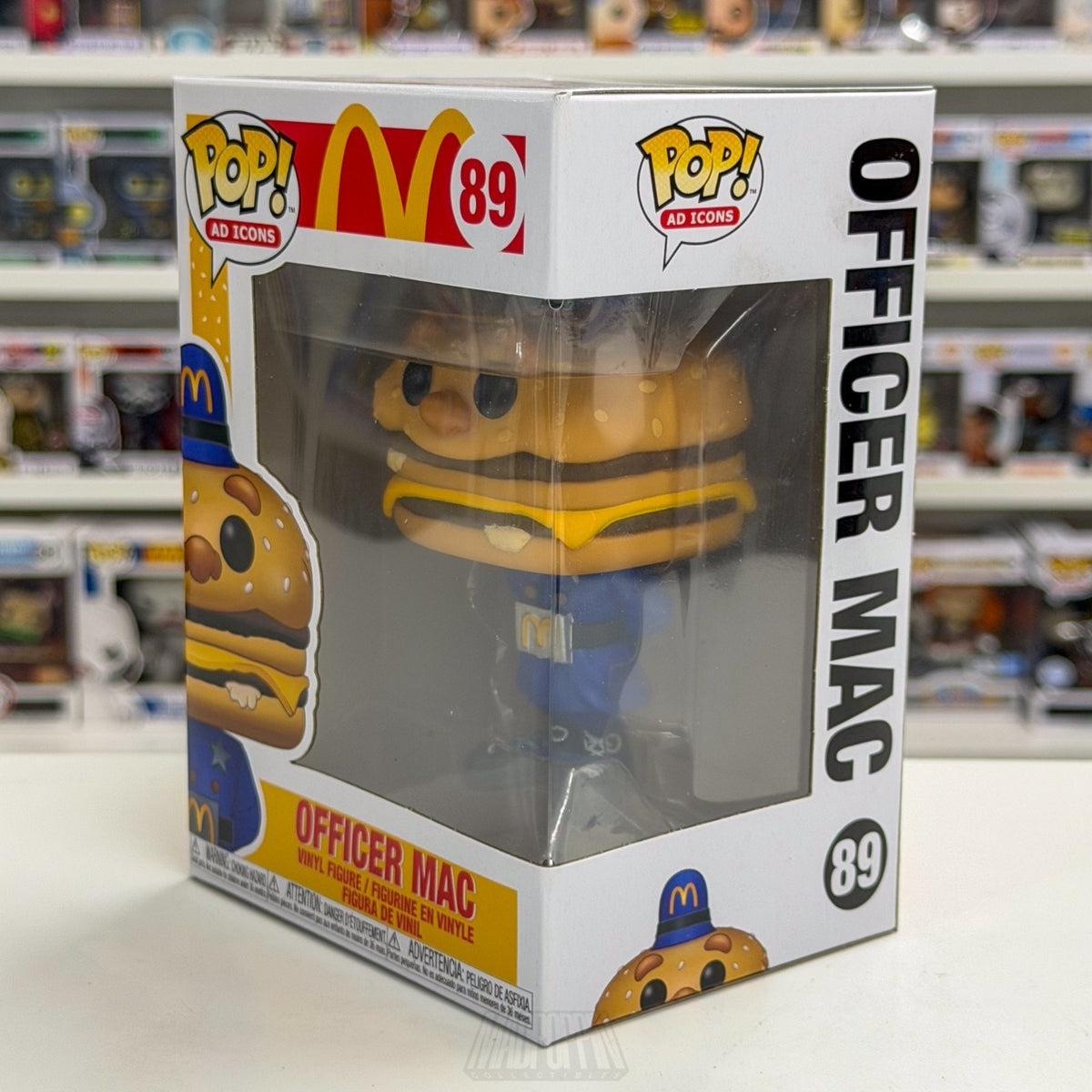 Funko Pop Ad Icons McDonalds Officer Mac 89 Fast Food Burger Toy Vinyl Figure