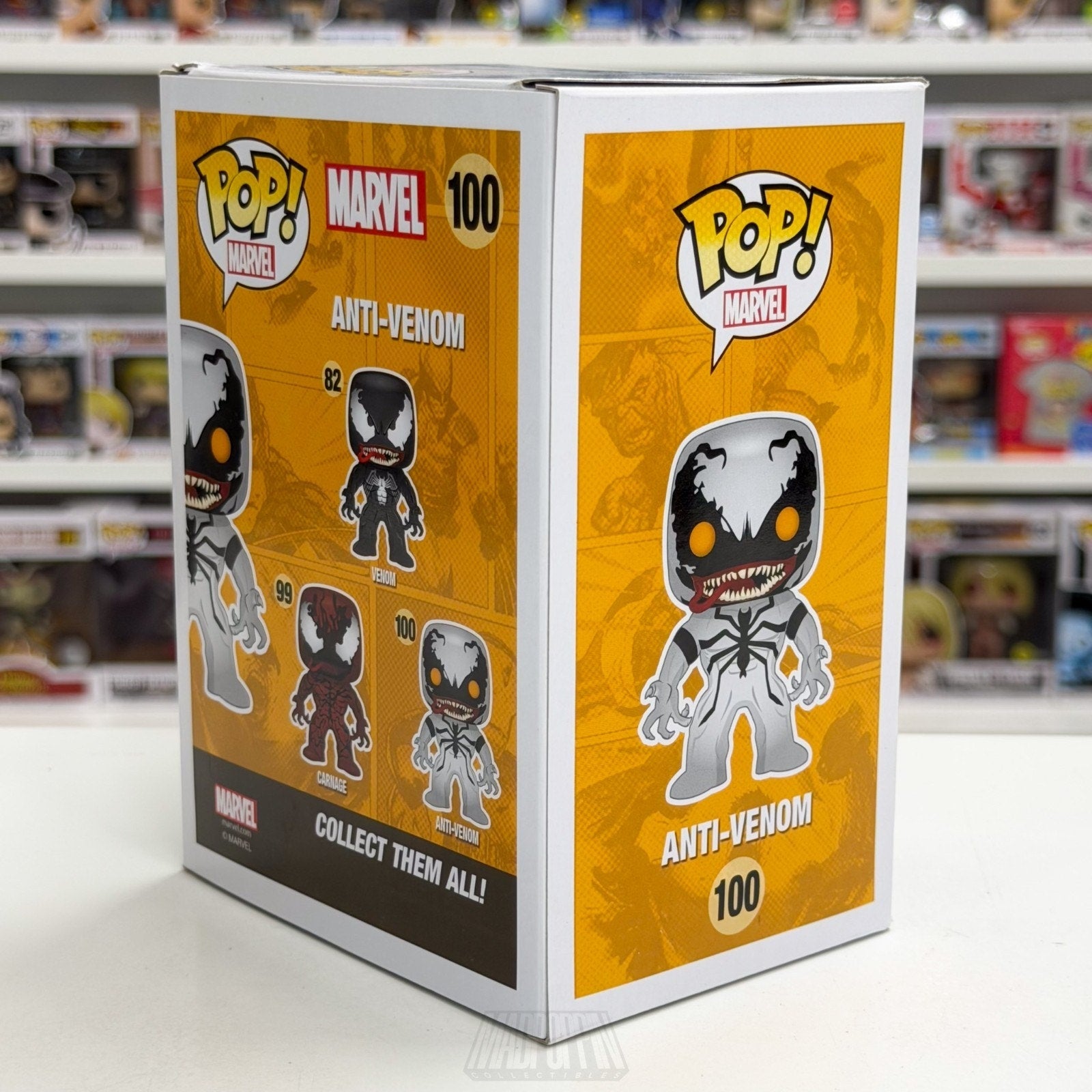 Funko Pop Marvel Anti-Venom Hot Topic Exclusive 100 Symbiote Spider Vinyl Figure
