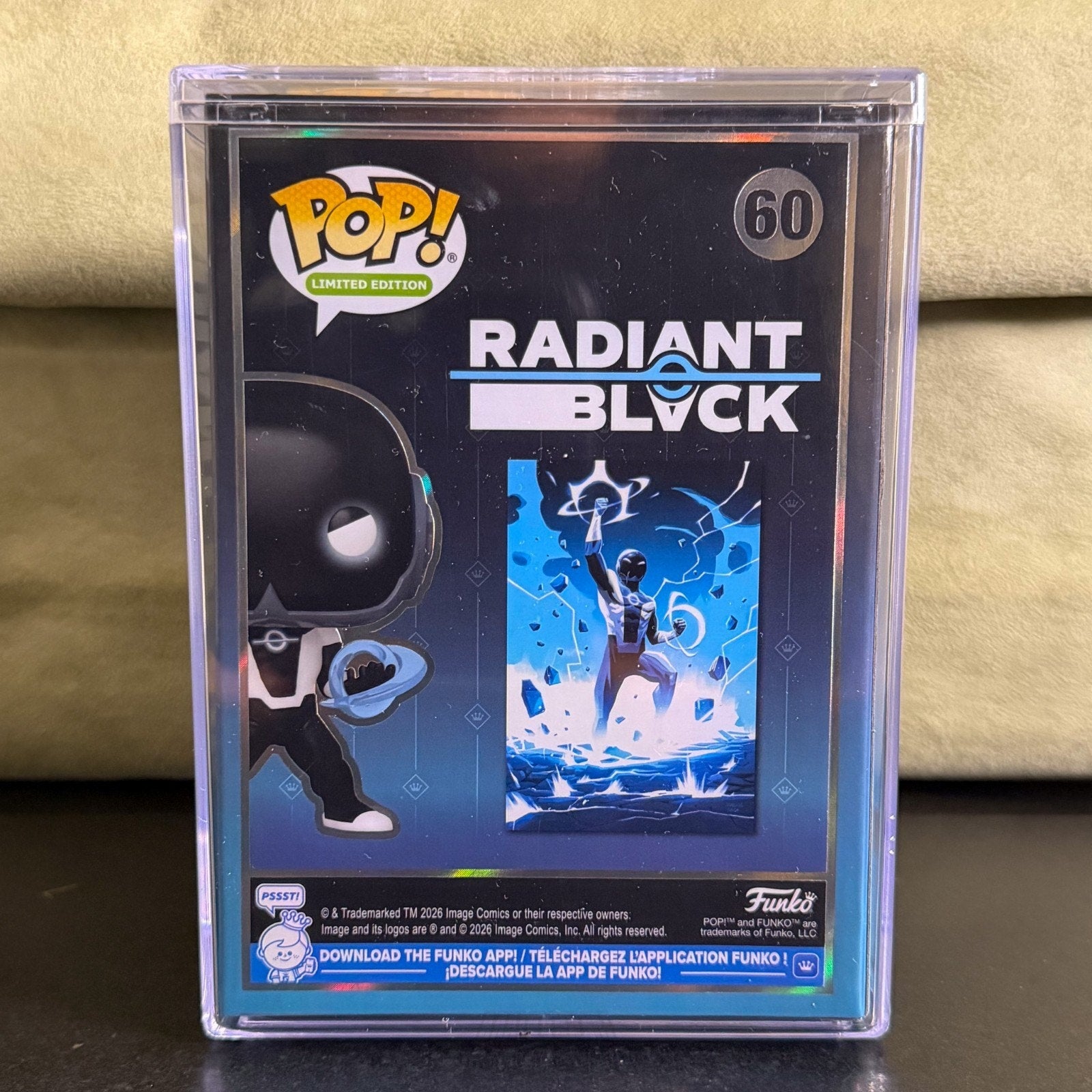Funko Pop Comics Radiant Black 60 Glow LE 5000 PCS SDCC 2026 Official Toy Figure