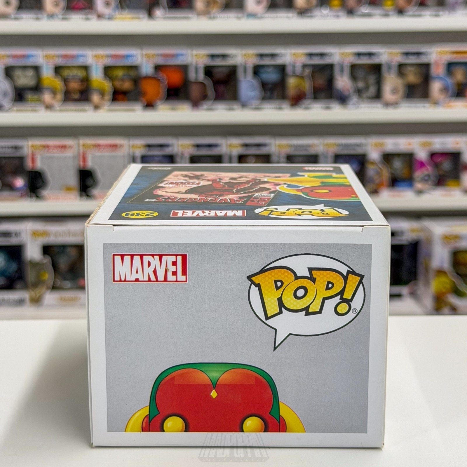 Funko Pop Marvel Collector Corps Vision Avengers #57 239 Android Vinyl Figure