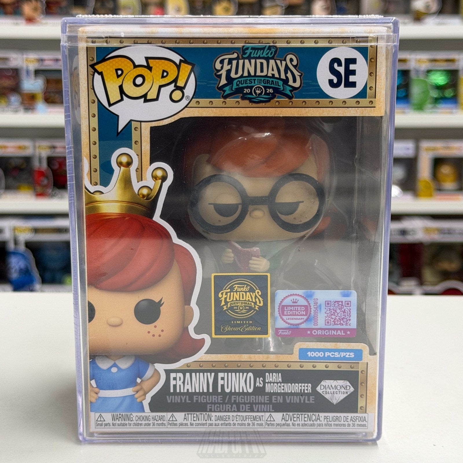 Funko Pop Fundays Franny as Daria Morgendorffer Diamond SE SDCC 2026 CON STICKER