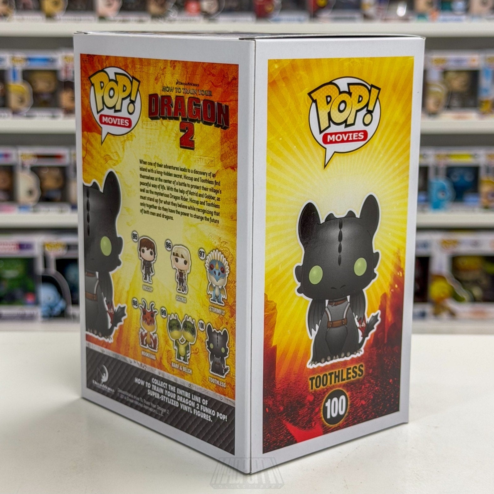 Funko Pop Movies How to Train Your Dragon 2 Toothless 100 Fantasy Vinyl Figure