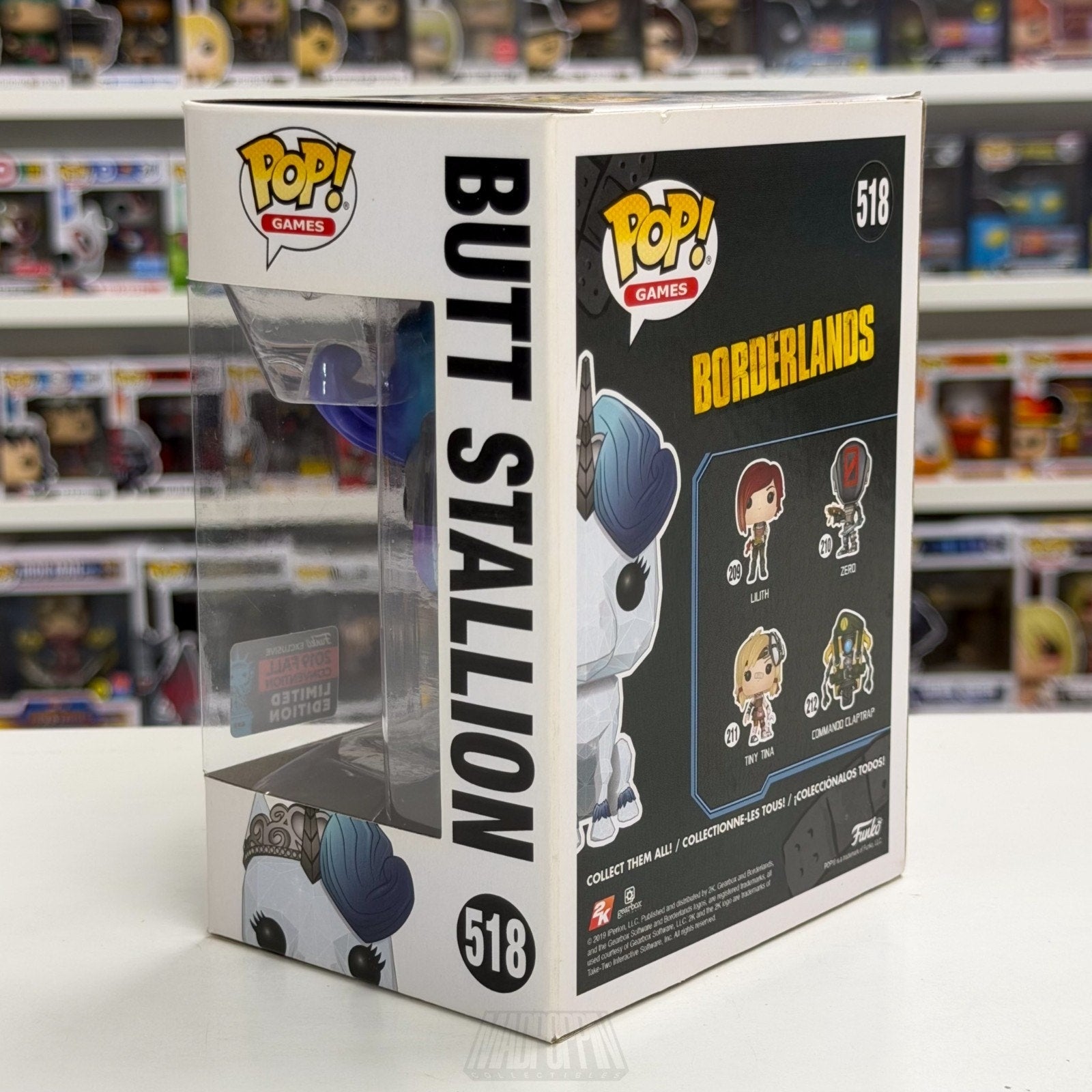 Funko Pop Games Borderlands Butt Stallion NYCC 518 Diamond Pony Toy Vinyl Figure