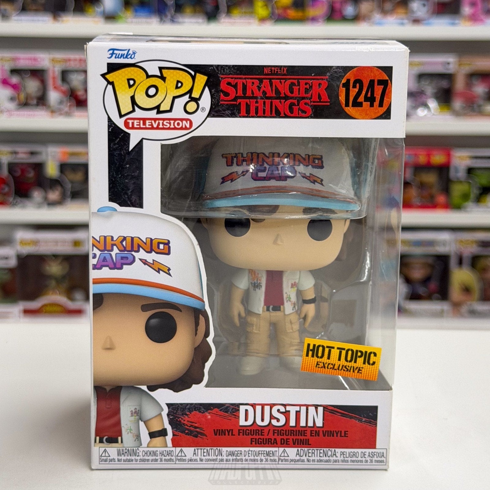 Funko Pop TV Stranger Things Dustin Dragon Shirt Hot Topic 1247 Season 4 Figure
