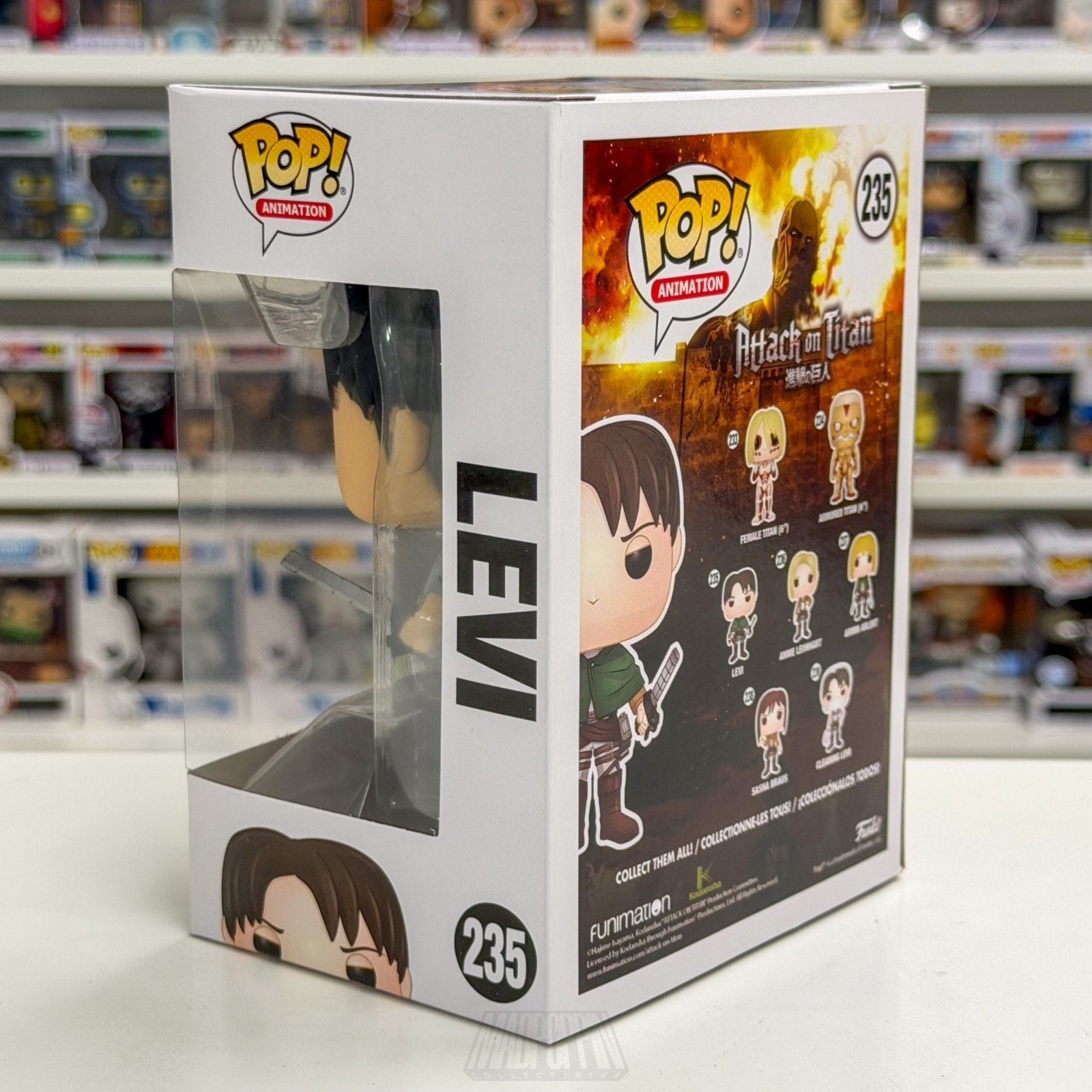 Funko Pop Anime Attack on Titan Levi Ackerman 235 Japanese Manga Vinyl Figure