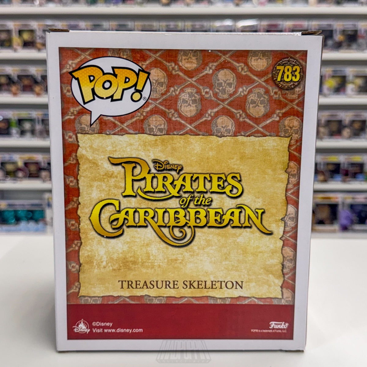 Funko Pop Disney Pirates Caribbean Treasure Skeleton Parks Exclusive 783 Figure