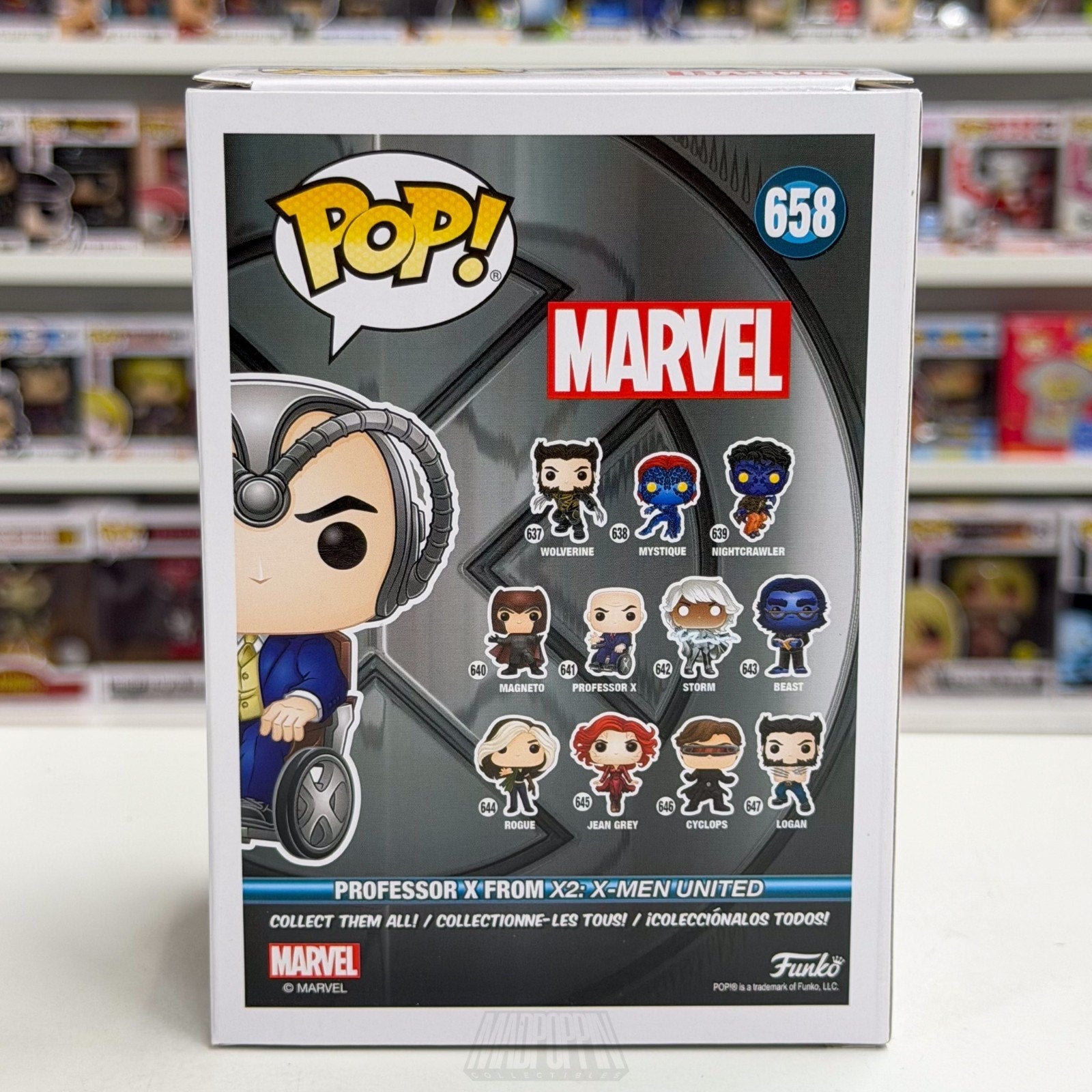 Funko Pop Marvel X-Men Professor X Cerebro Target 658 Mutant Toy Vinyl Figure