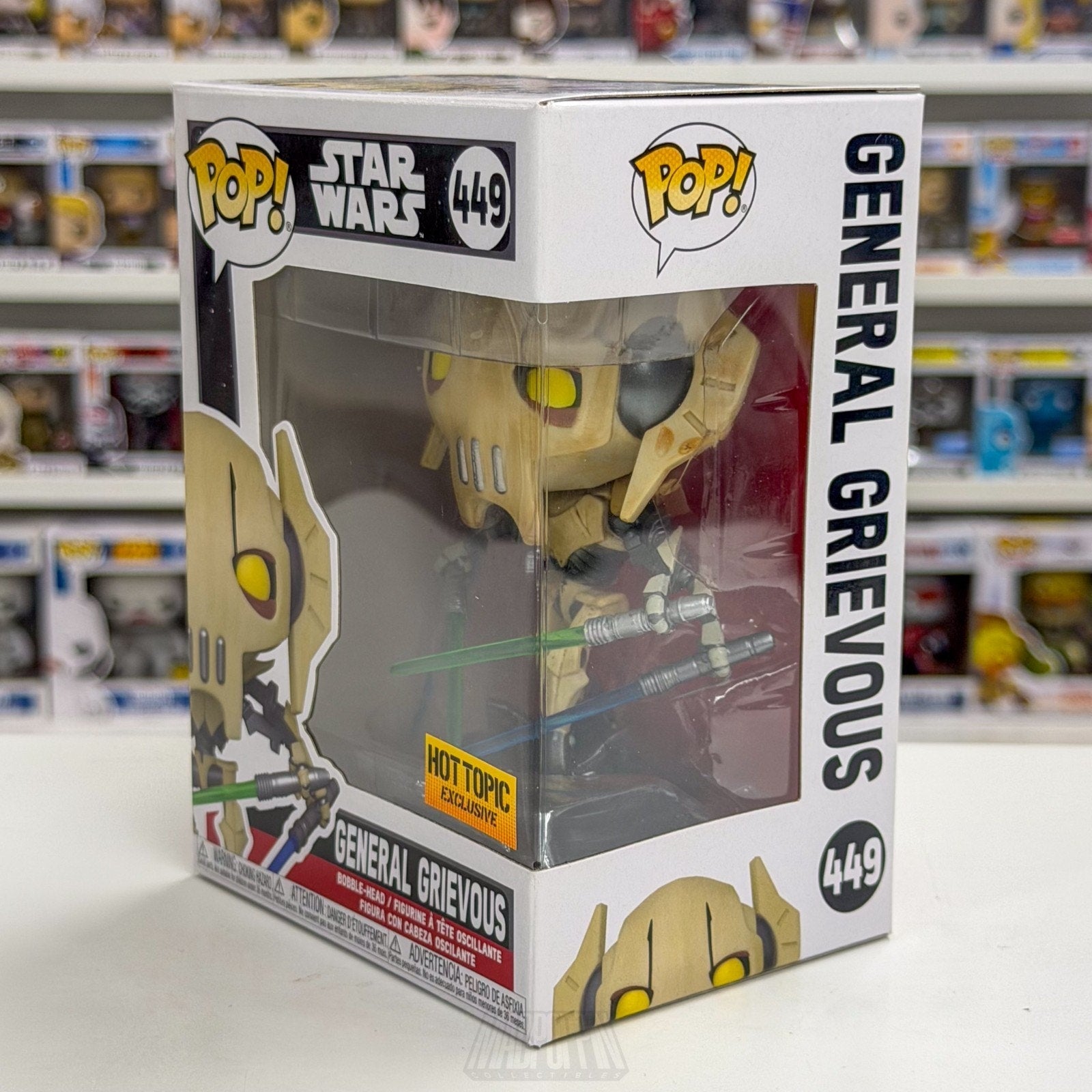 Funko Pop Star Wars General Grievous Four Lightsabers Hot Topic 449 Vinyl Figure