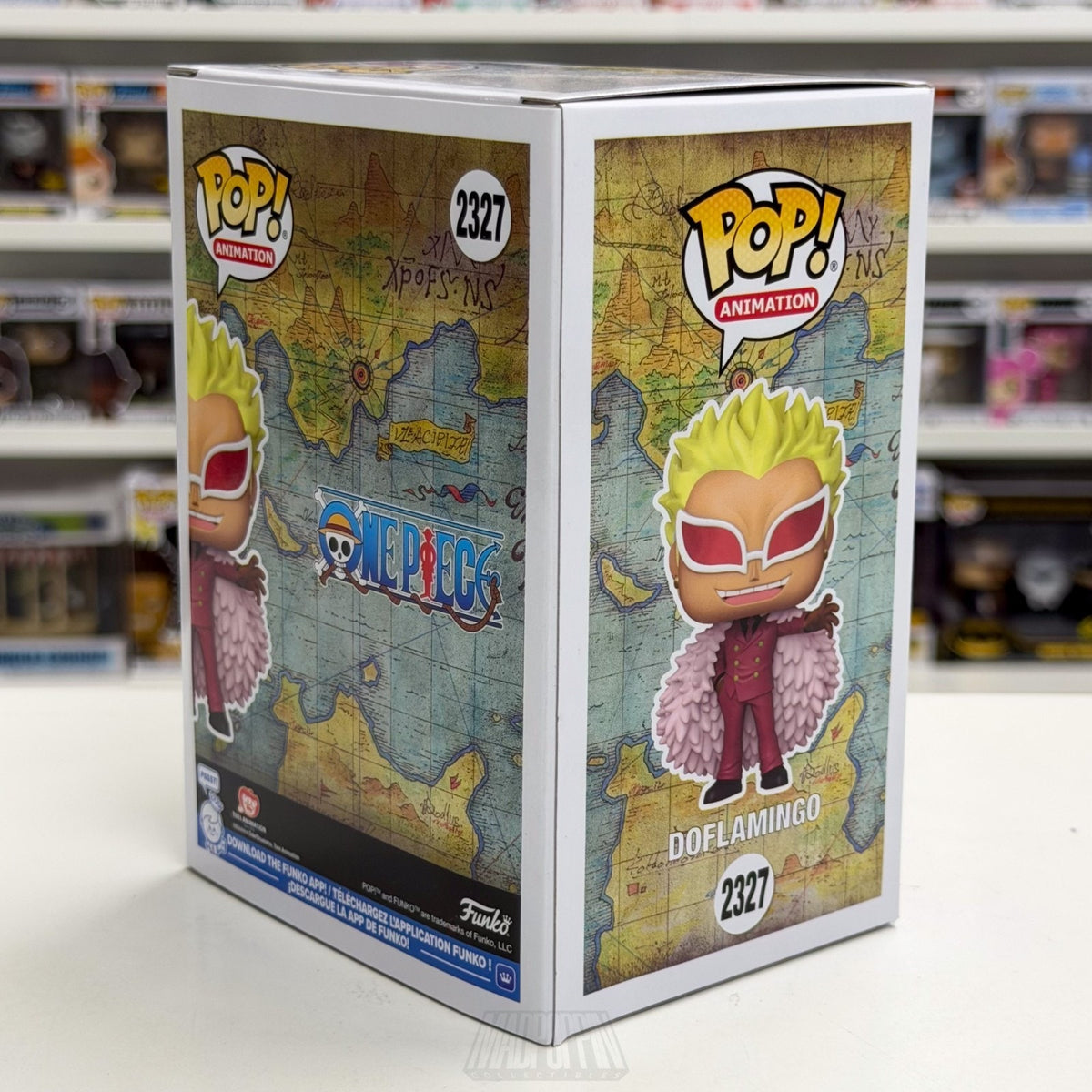 Funko Pop Anime One Piece Doflamingo Flocked SDCC 2327 Japan Manga Vinyl Figure