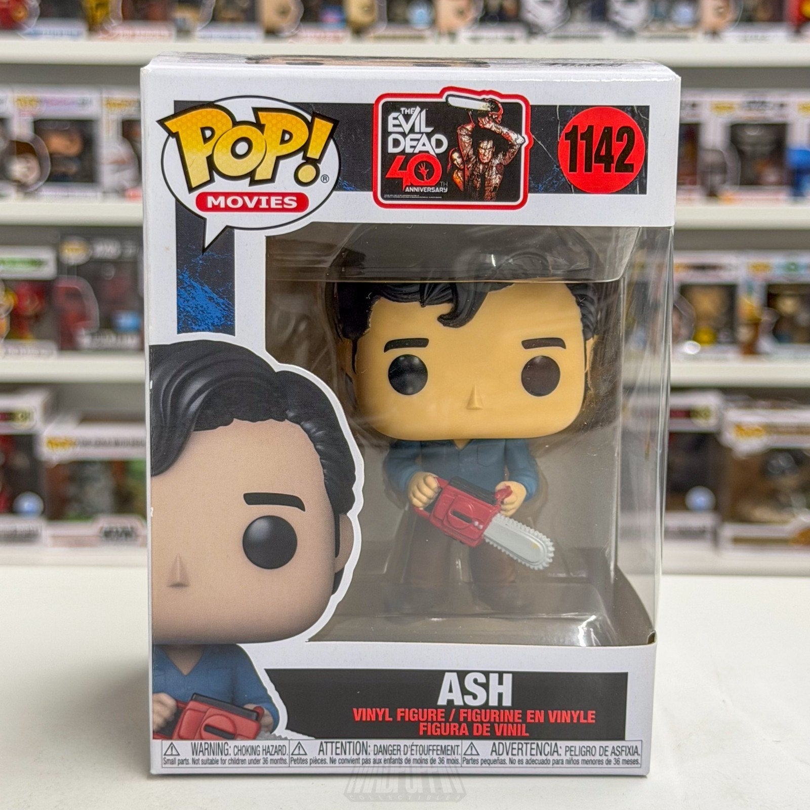 Funko Pop Movies Evil Dead Ash Williams w/Chainsaw 1142 Horror Toy Vinyl Figure