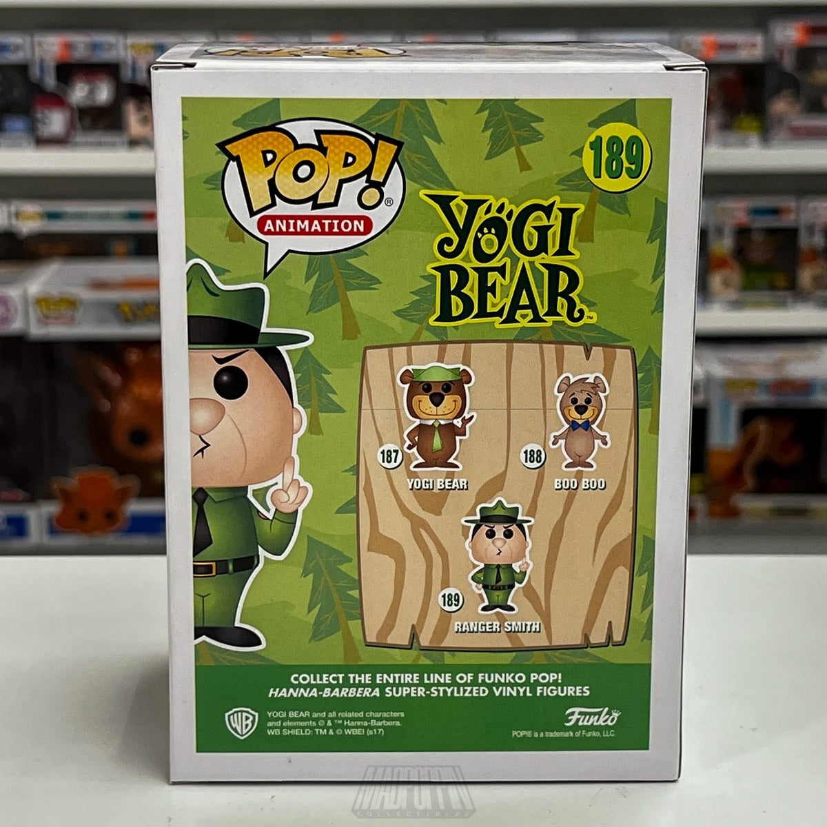 Funko Pop Animation Yogi Bear Ranger Smith 5000 PCS Exclusive 189 Vinyl Figure