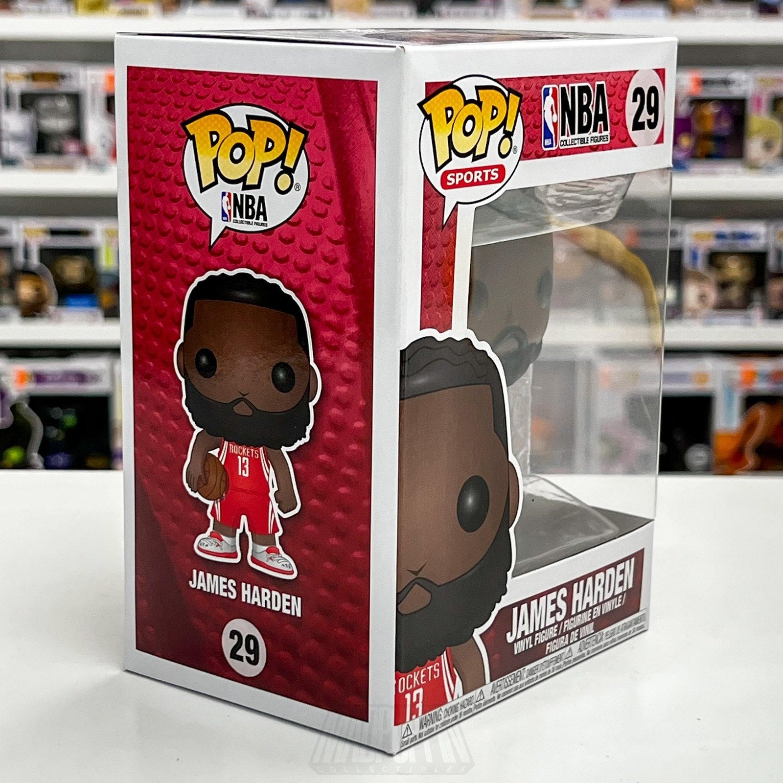Funko Pop NBA James Harden #29 Houston Rockets Vinyl Figure 2017 Series 3 Boxed