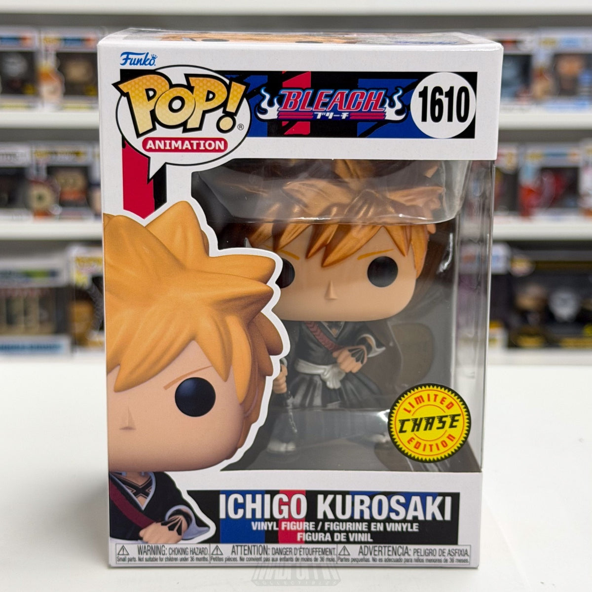 Funko Pop Anime Bleach Ichigo Kurosaki Metallic Chase 1610 Manga Vinyl Figure