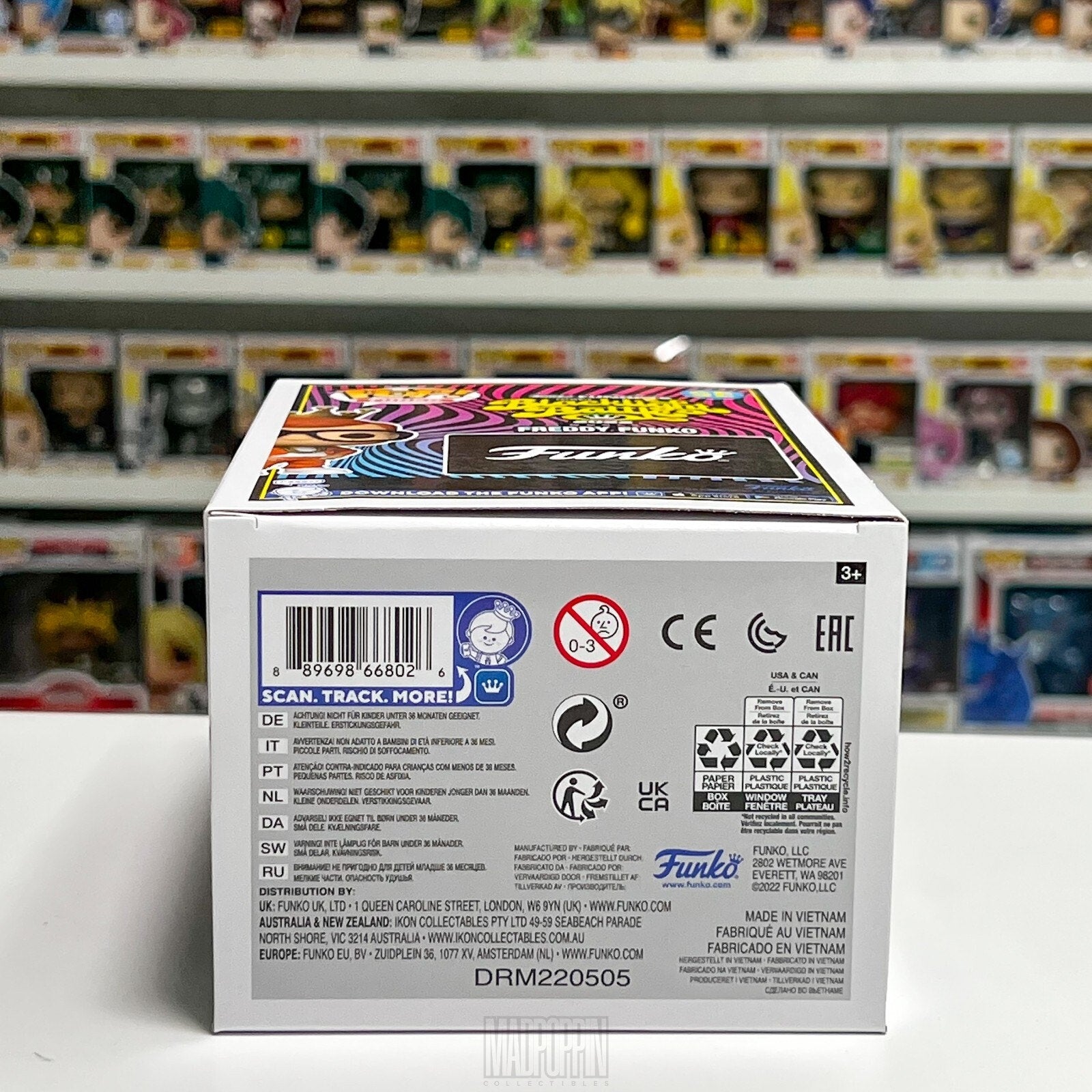 Funko Pop Fundays Blacklight Battle Freddy Fresh Orange Suit 500pcs Vinyl Figure