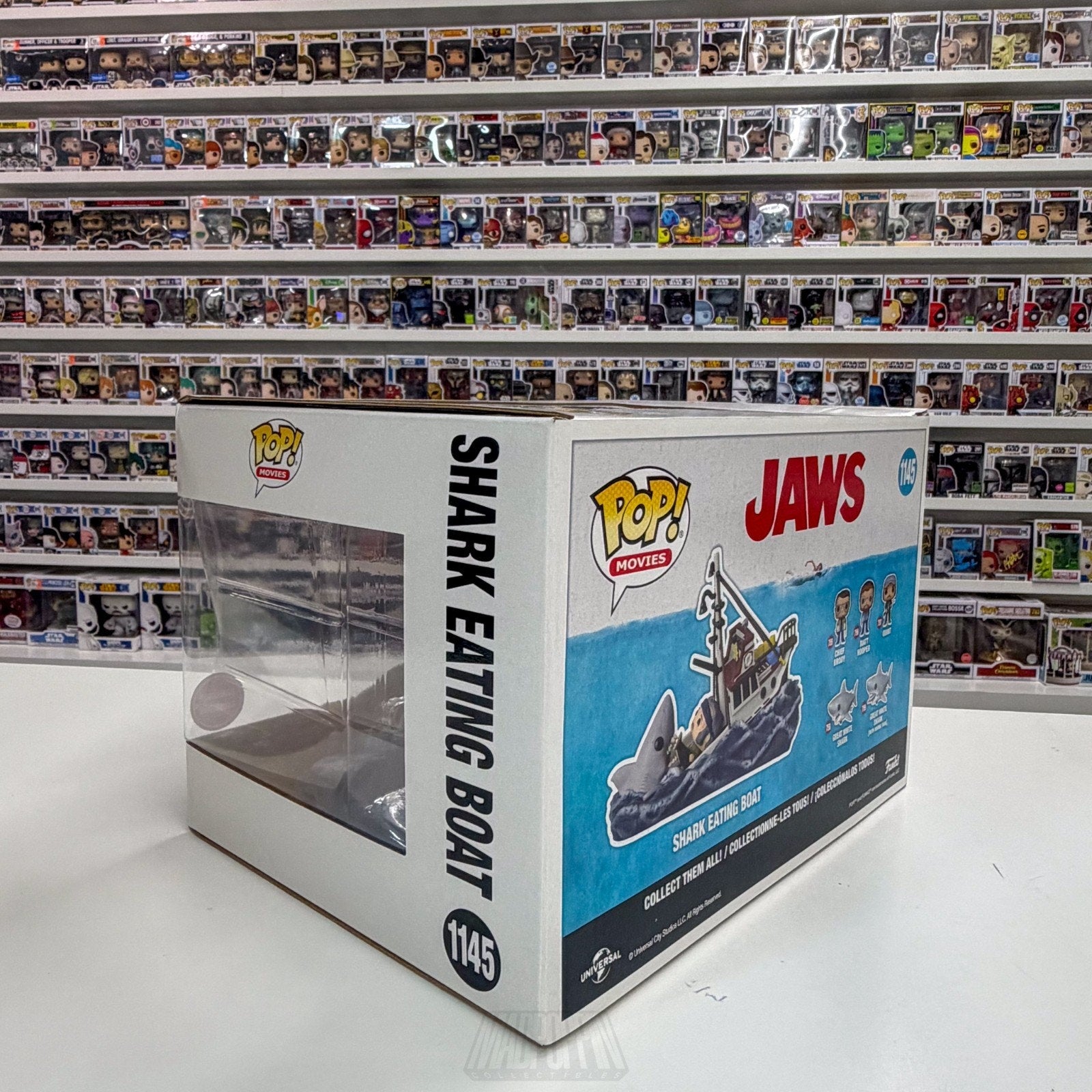 Funko Pop Movies Moments Jaws Shark Eating Boat GameStop 1145 Toy Vinyl Figure
