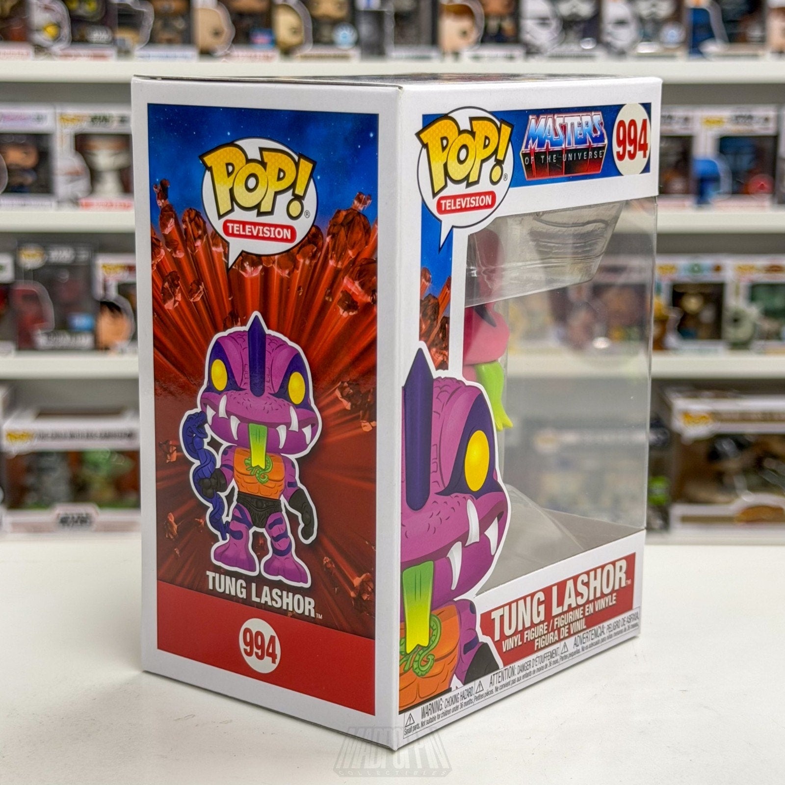 Funko Pop TV Masters of Universe MOTU Tung Lashor 994 Cartoon 80s Vinyl Figure