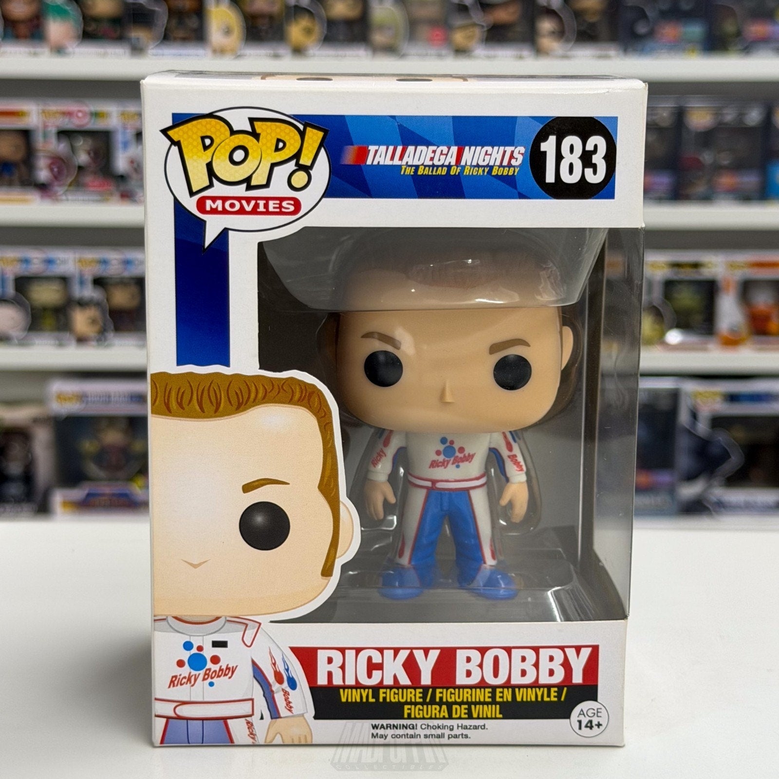 Funko Pop Movies Talladega Nights Ballad Ricky Bobby 183 NASCAR Toy Vinyl Figure