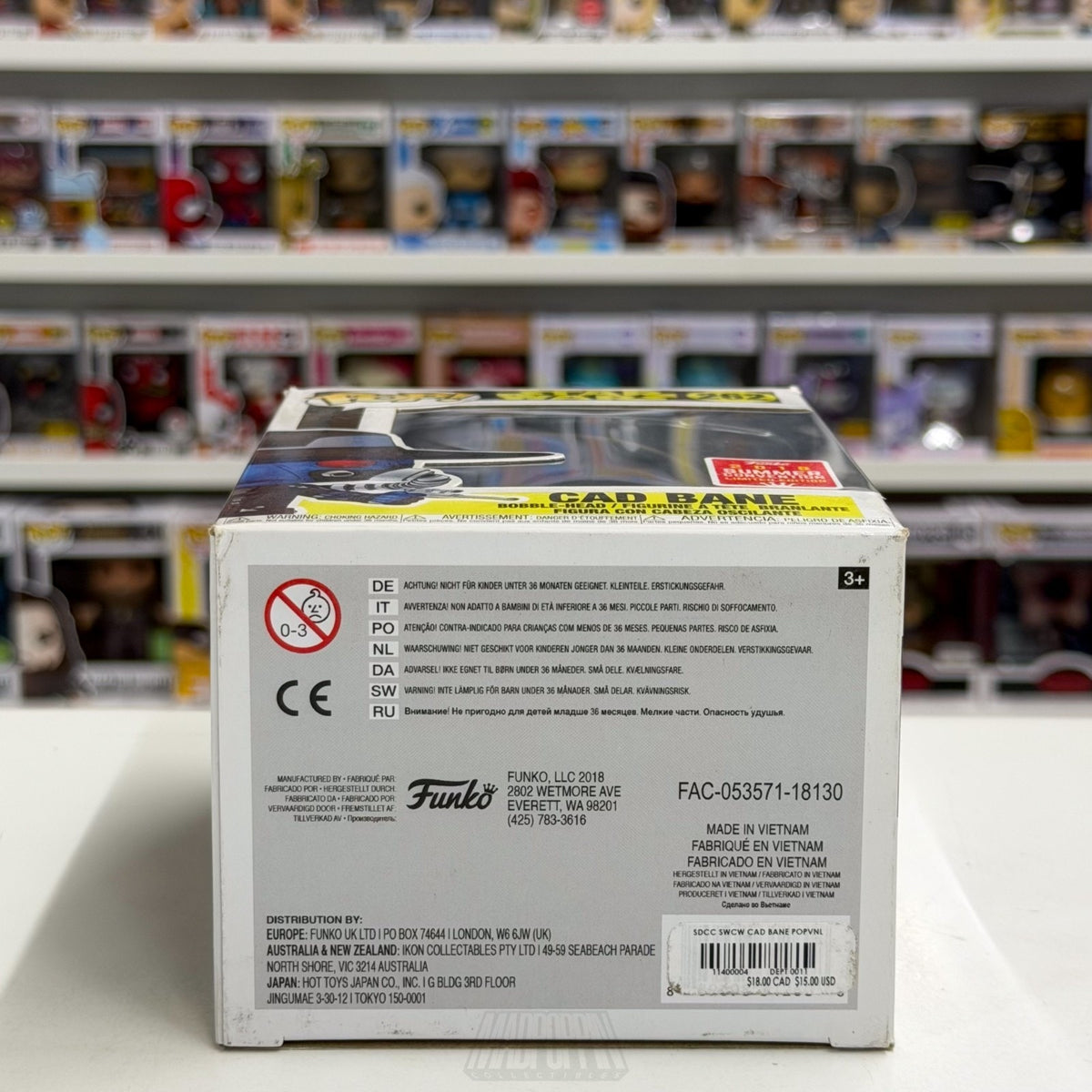 Funko Pop Star Wars Cad Bane SDCC Summer Con 262 Bounty Hunter Toy Vinyl Figure