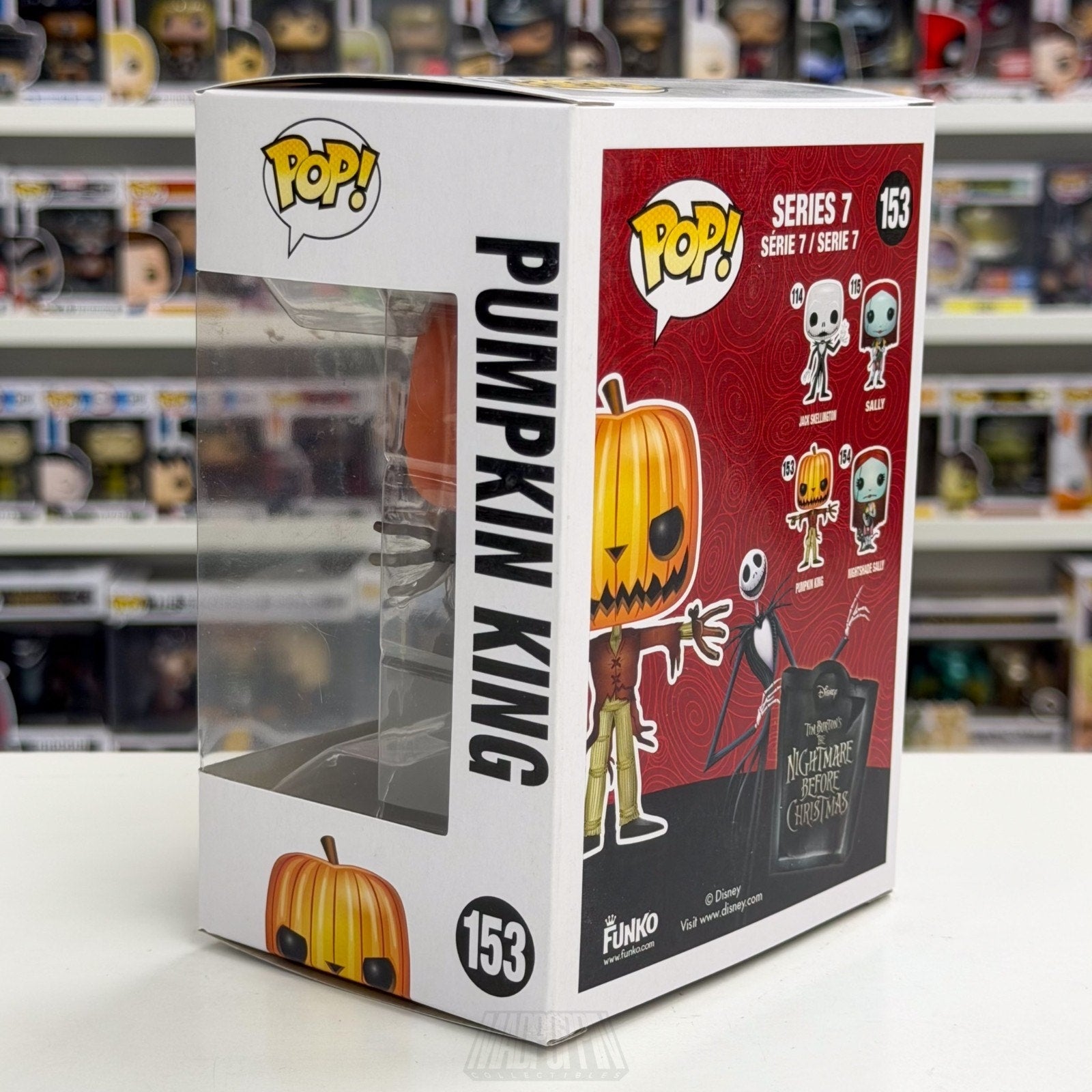 Funko Pop Disney Nightmare Before Christmas Pumpkin King 153 Halloween Figure