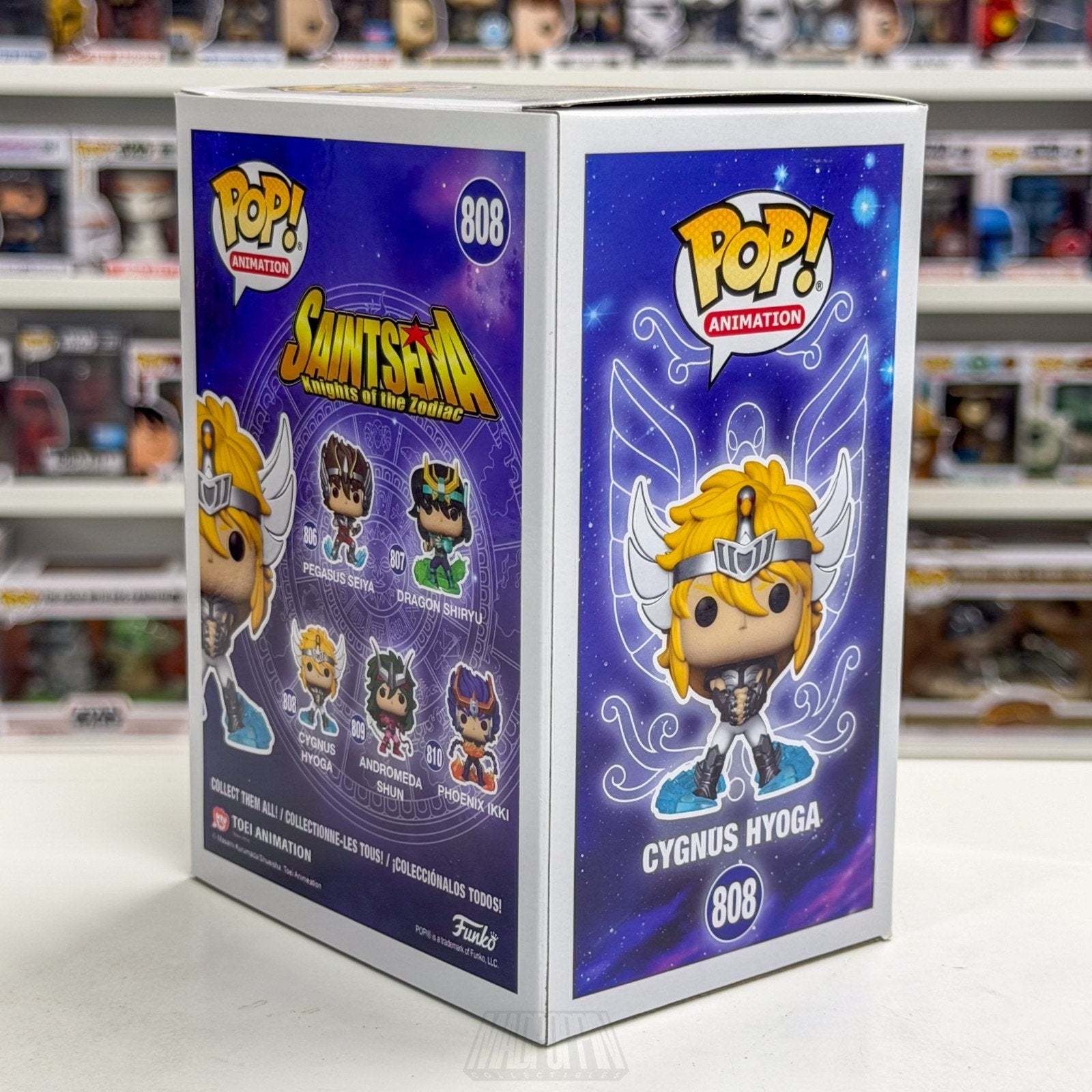 Funko Pop Anime Saint Seiya Cygnus Hyoga 808 Japanese Manga Toy Vinyl Figure