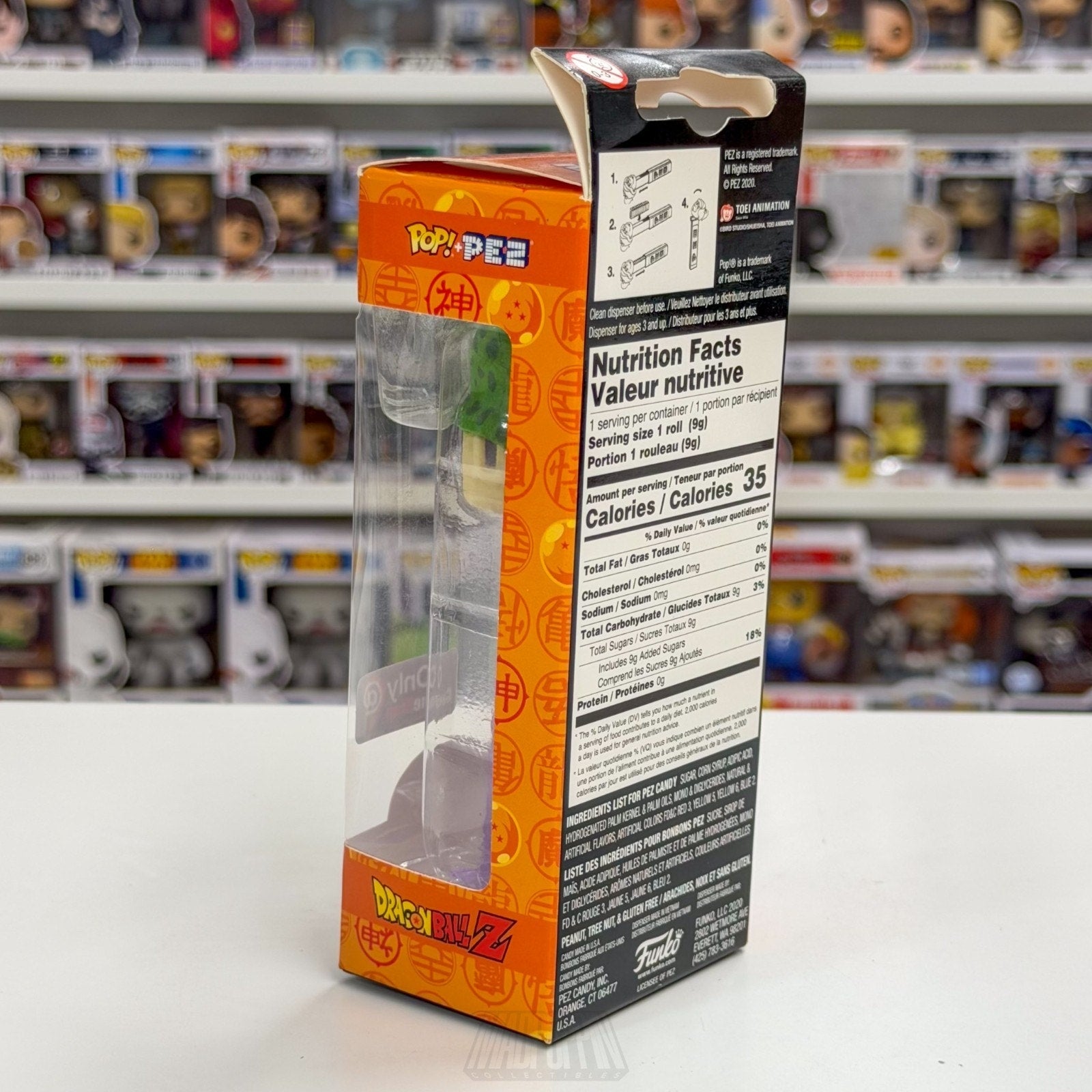 Funko Pop Pez Anime Dragon Ball Z Perfect Cell GameStop Candy Retro Vinyl Figure