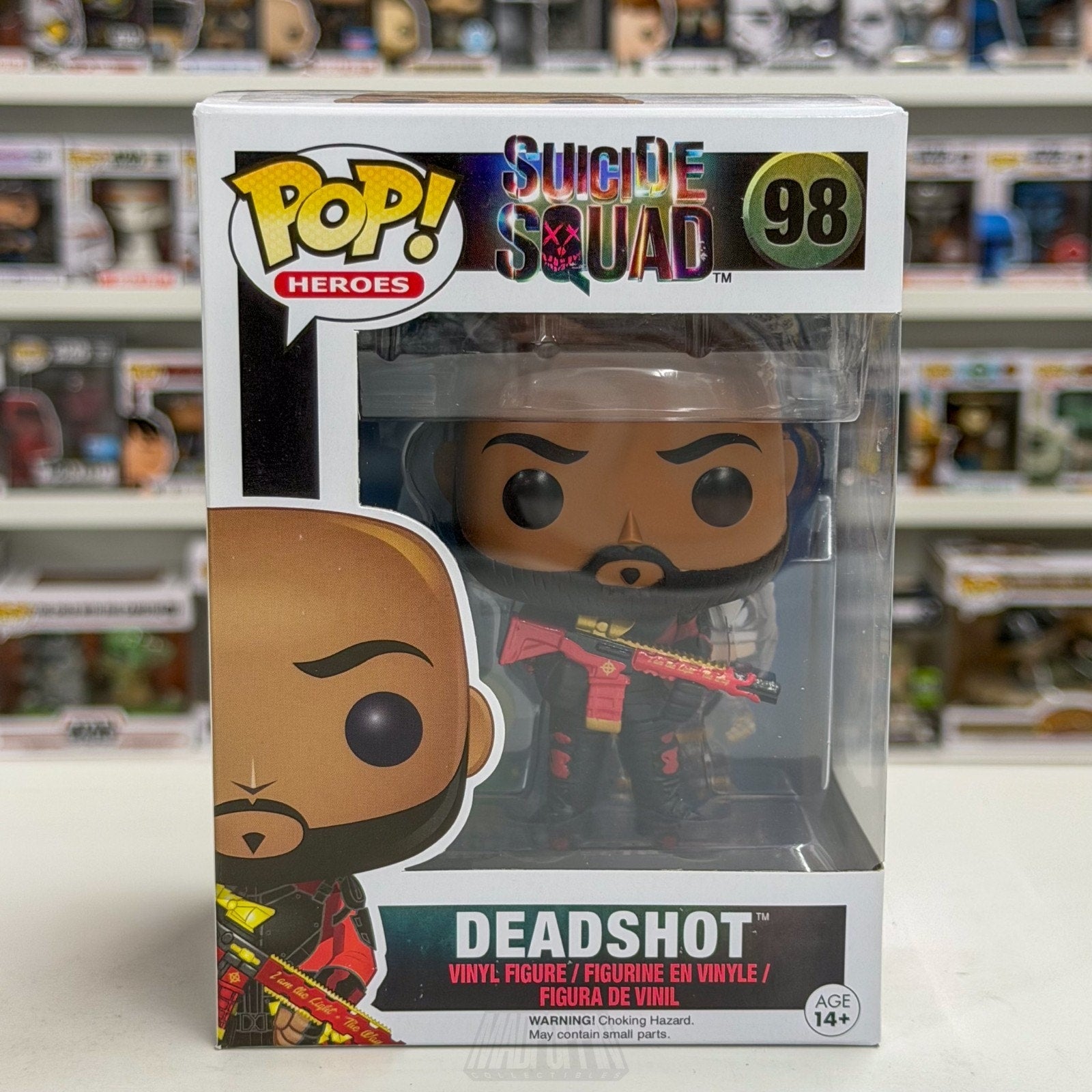 Funko Pop DC Heroes Suicide Squad Deadshot Unmasked 98 Marksman Toy Vinyl Figure