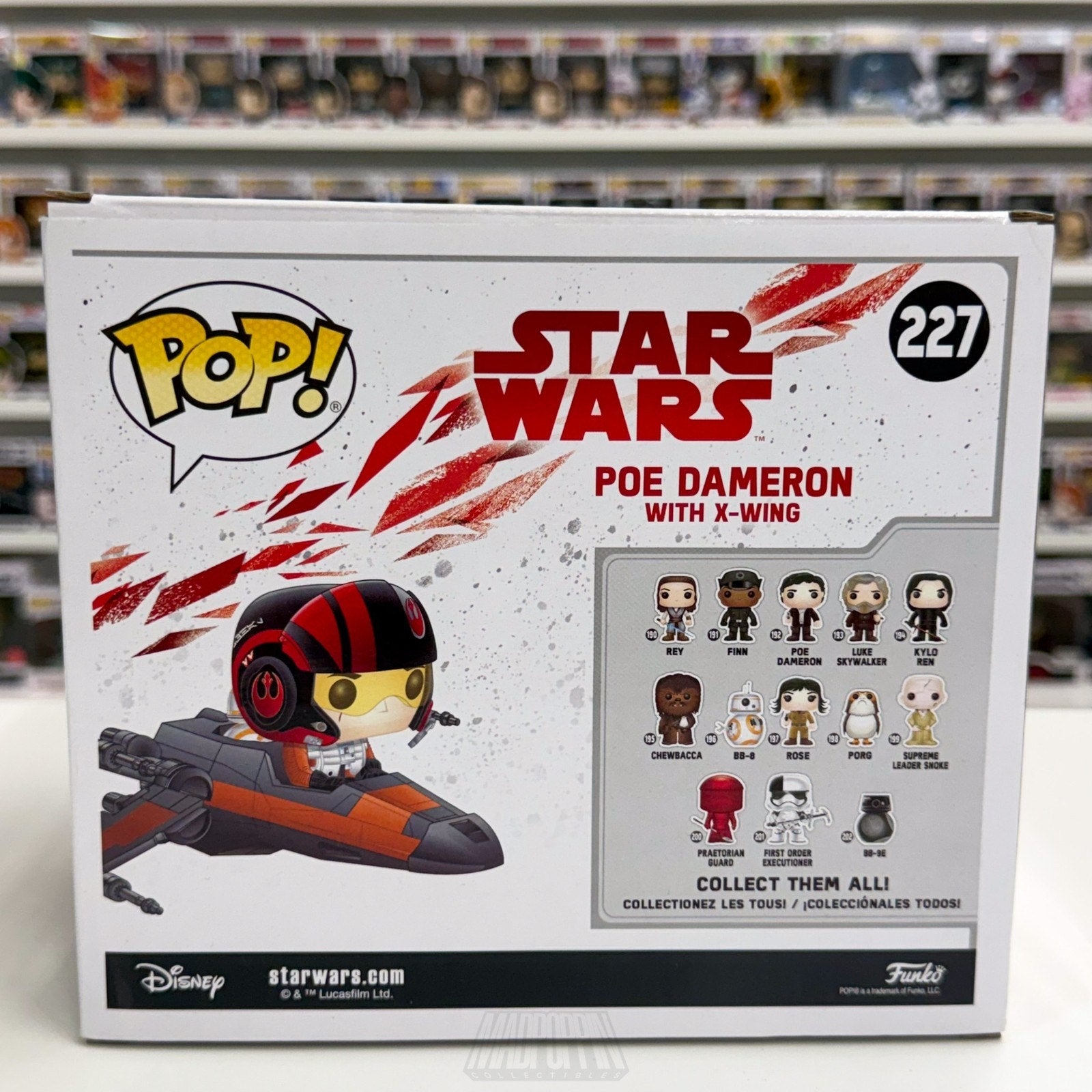 Funko Pop Rides Star Wars Poe Dameron X-Wing Smugglers Bounty 227 Vinyl Figure