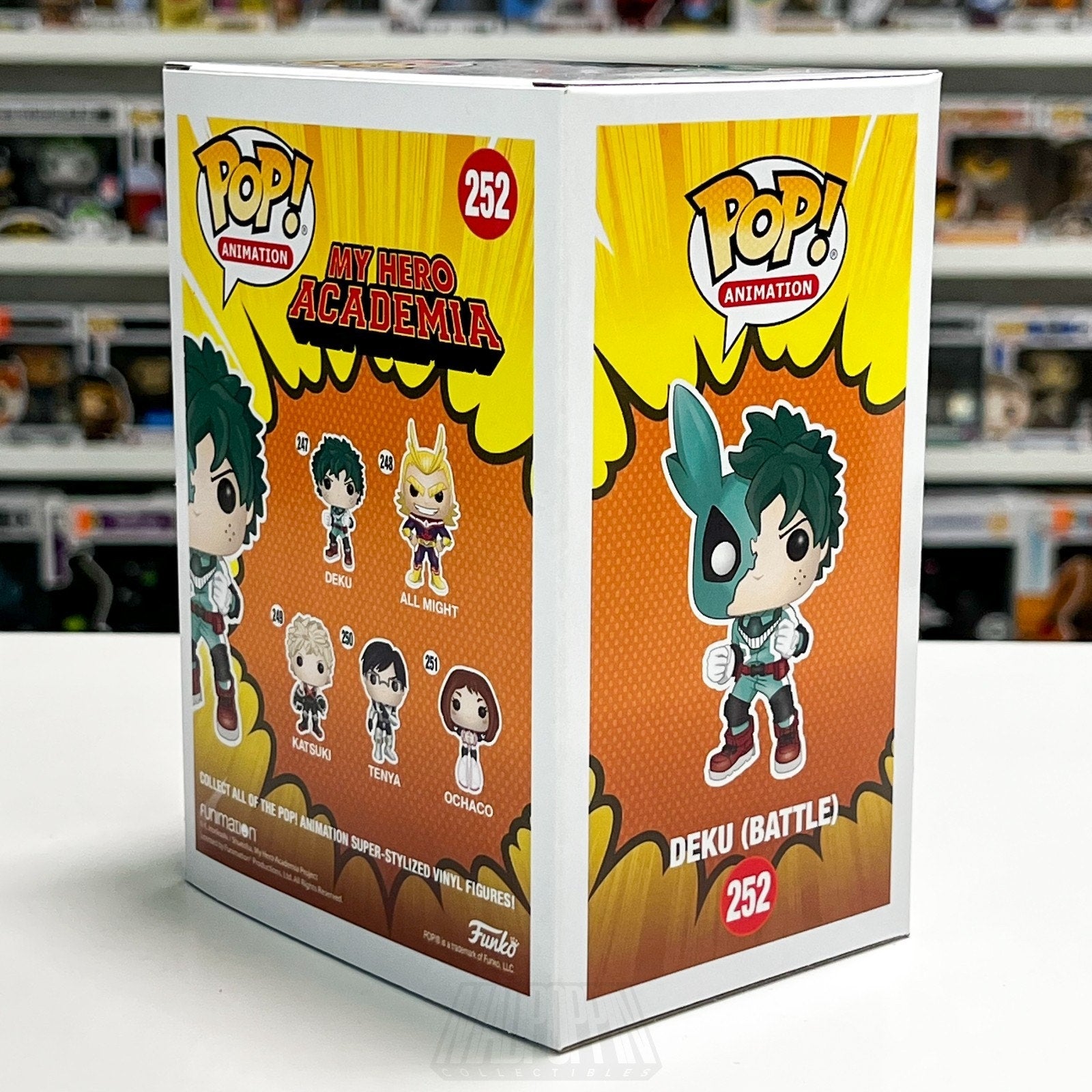 Funko Pop Anime My Hero Academia Deku Battle Hot Topic 252 Izuku Midoria Figure