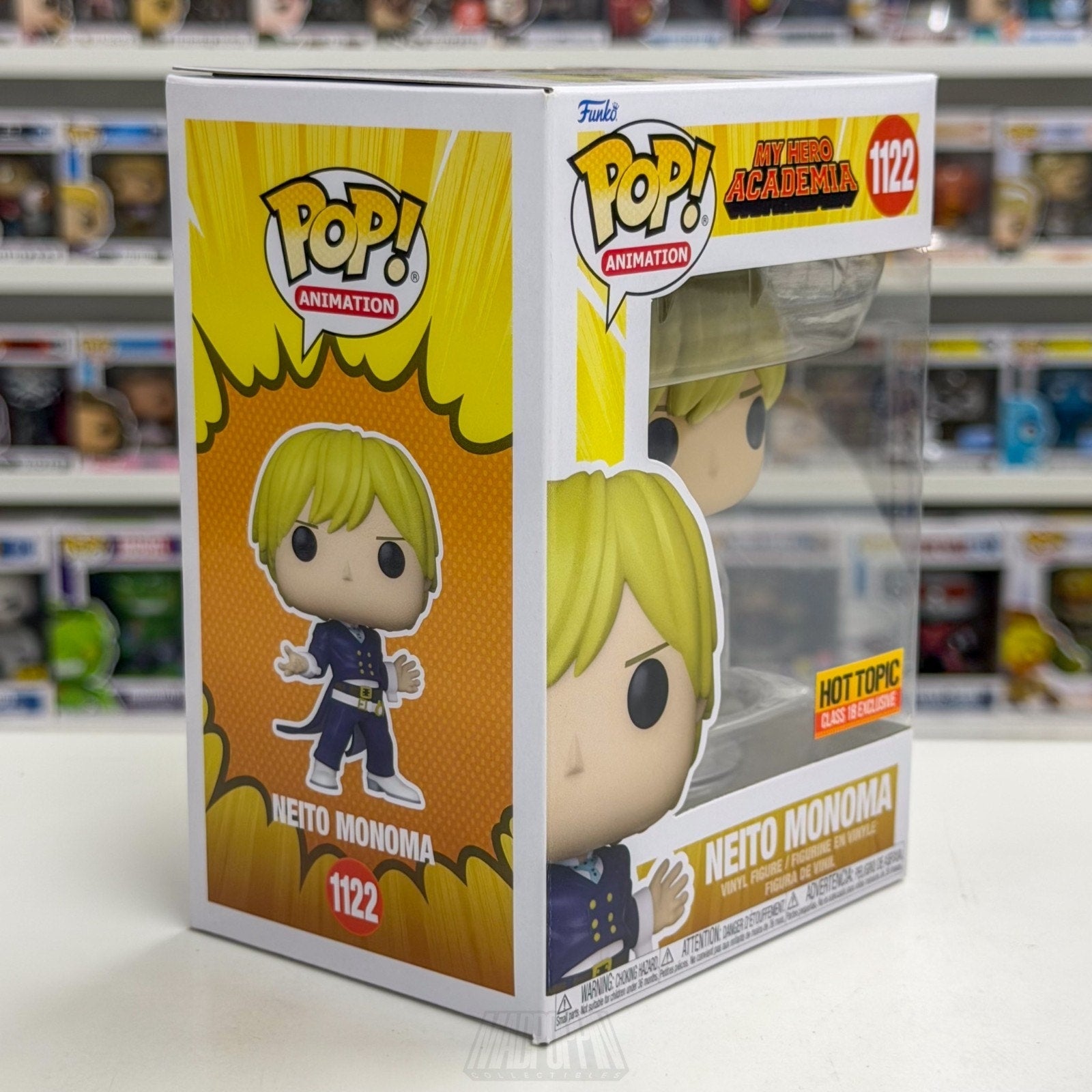 Funko Pop Anime My Hero Academia Neito Monoma Hot Topic 1122 Manga Vinyl Figure