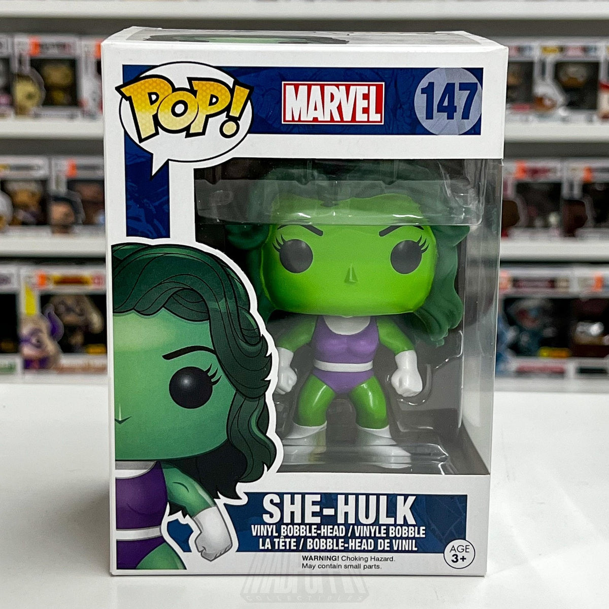 Funko Pop! Marvel She-Hulk 147 Vinyl Bobble-Head Figure with Box Collector Toy