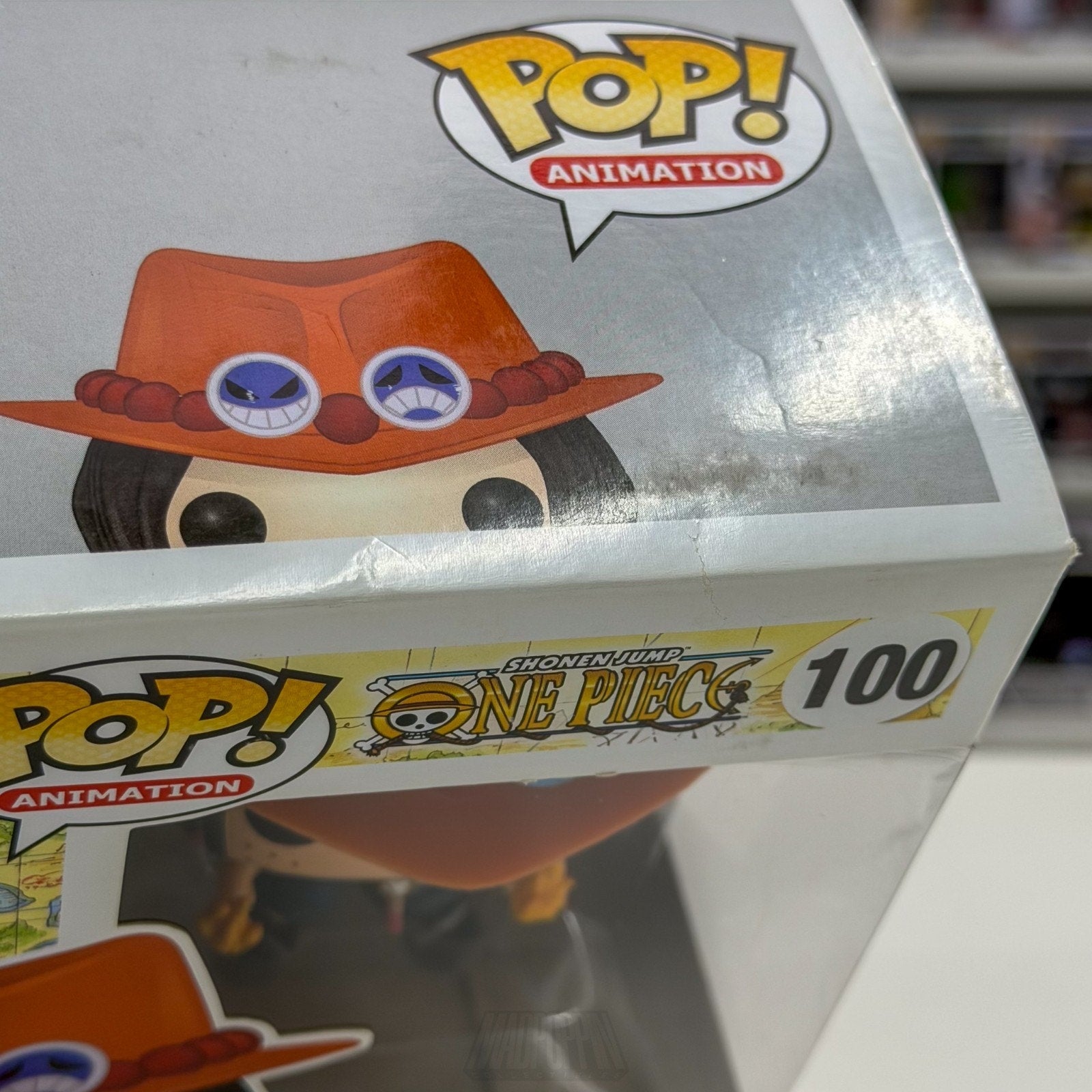 Funko Pop Anime One Piece Portgas D Ace 100 ORIGINAL 2016 RELEASE Manga Figure