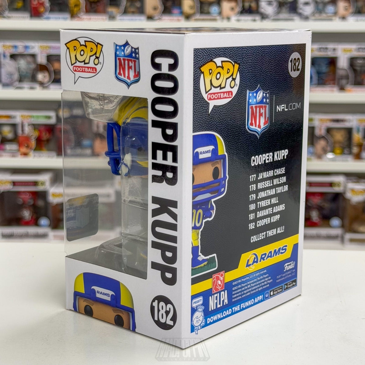 Funko Pop NFL Football Los Angeles Rams Cooper Kupp 182 Wide Receiver Toy Figure