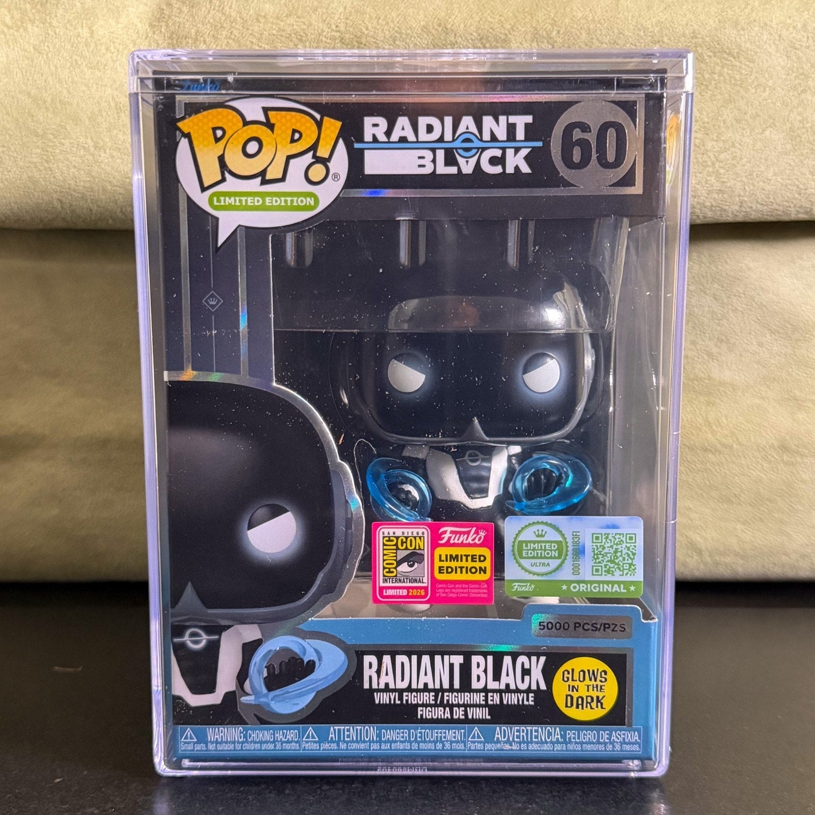 Funko Pop Comics Radiant Black 60 Glow LE 5000 PCS SDCC 2026 Official Toy Figure