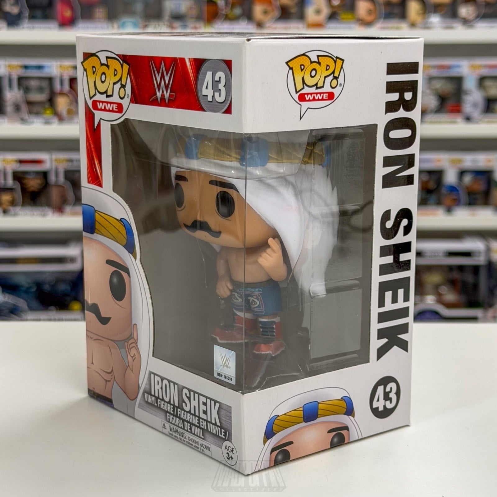 Funko Pop WWE Iron Sheik 43 WWF Professional Wrestling Champ Toy Vinyl Figure