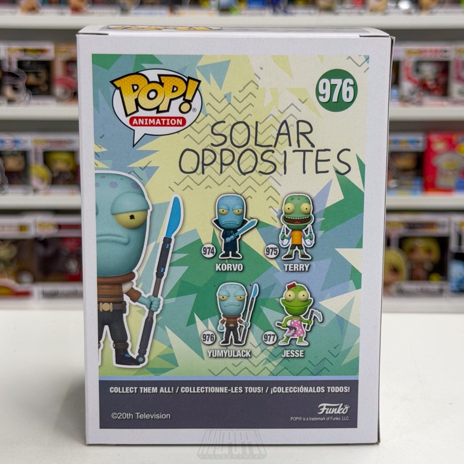Funko Pop Animation Solar Opposites Yumylack 976 TV Alien Family Vinyl Figure