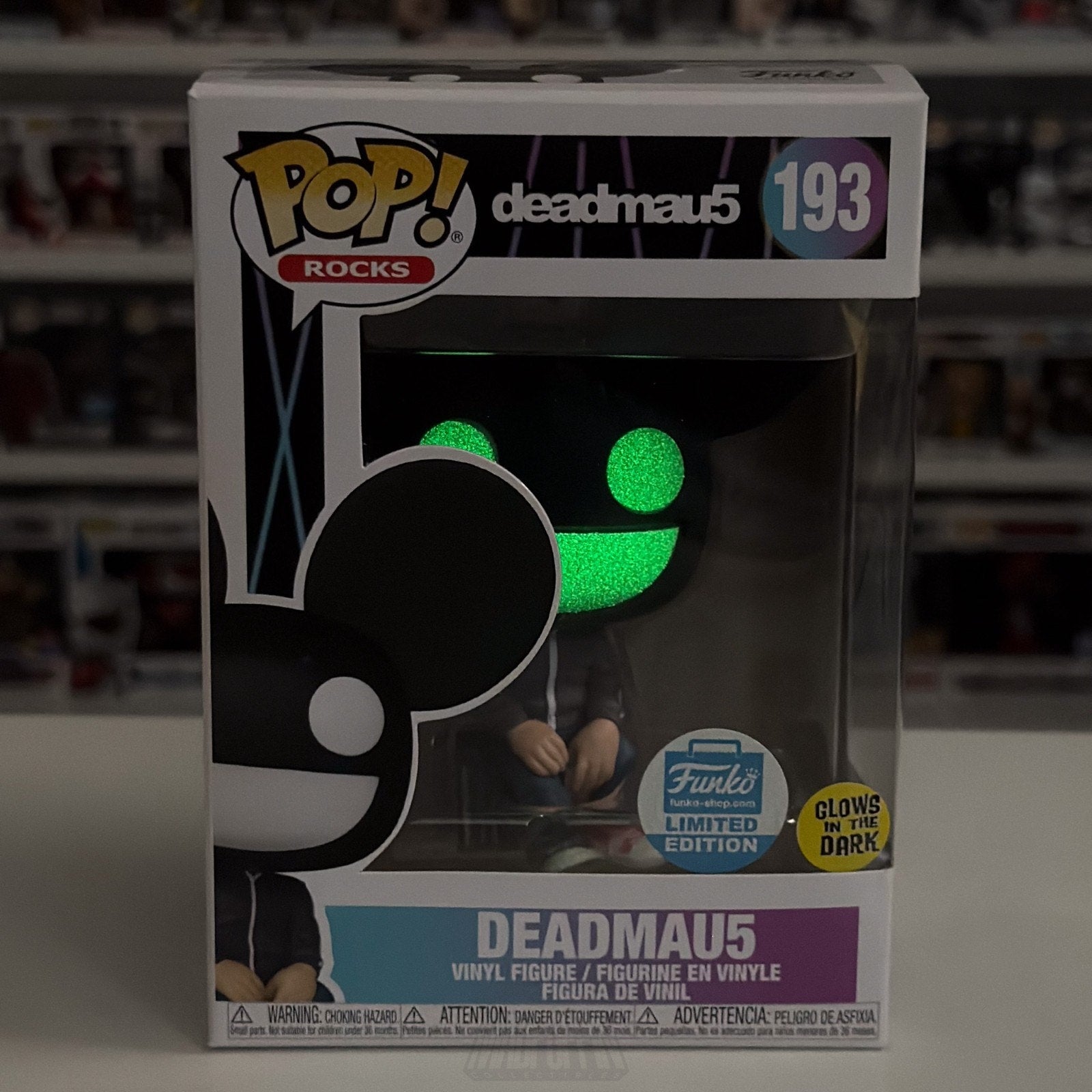 Funko Pop Rocks Deadmau5 Glow 193 Canadian EDM Electronic DJ Toy Vinyl Figure