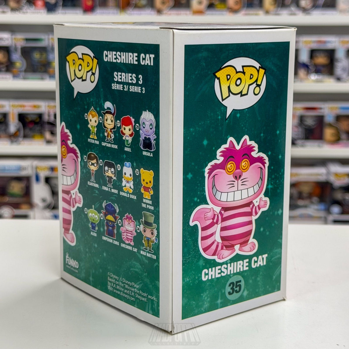 Funko Pop Disney Alice in Wonderland Cheshire Cat Fading Hot Topic 35 Toy Figure