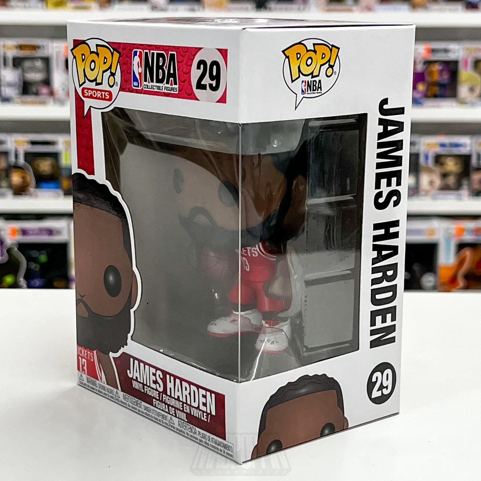 Funko Pop NBA James Harden #29 Houston Rockets Vinyl Figure 2017 Series 3 Boxed