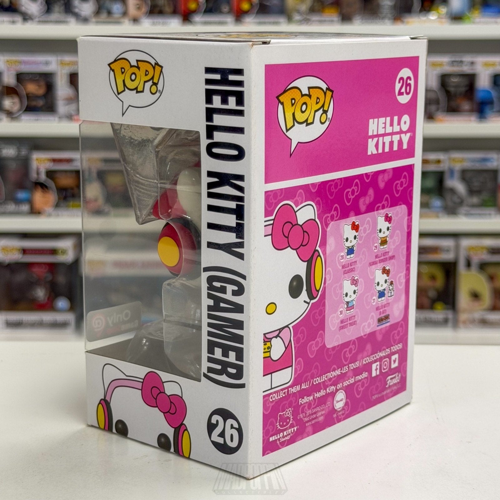 Funko Pop Sanrio Hello Kitty Gamer GameStop 26 Kawaii Cute Cat Toy Vinyl Figure