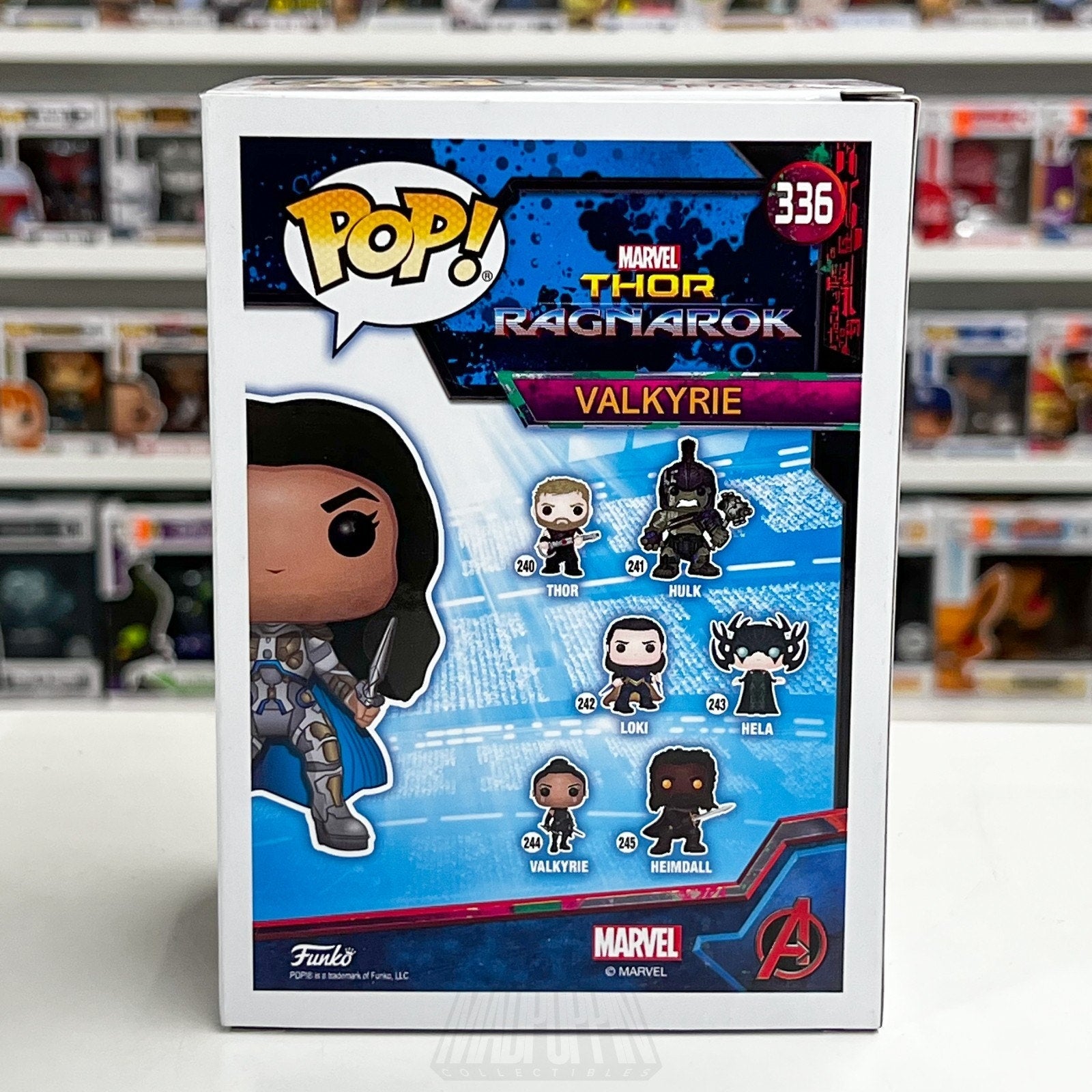 Funko Pop Marvel Thor Ragnarok Valkyrie Battle Outfit 336 SDCC 2018 Vinyl Figure
