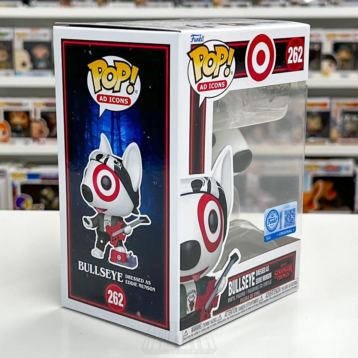 Funko Pop Ad Icons Target Stranger Things Bullseye As Eddie Munson 262 Toy Vinyl