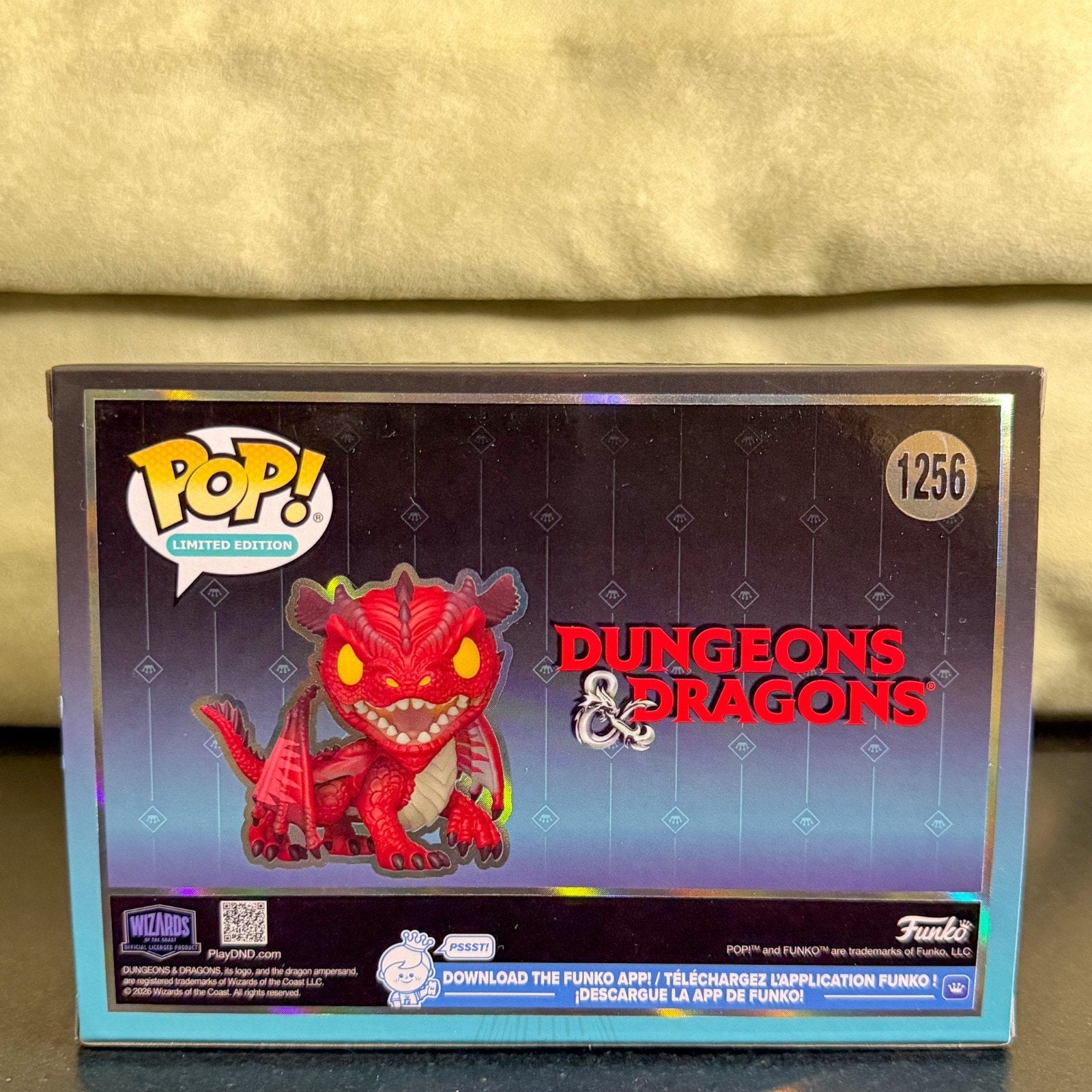 Funko Pop Games Dungeons & Dragons Red Dragon Wyrmling 1256 SDCC 2026 SUPEME Toy