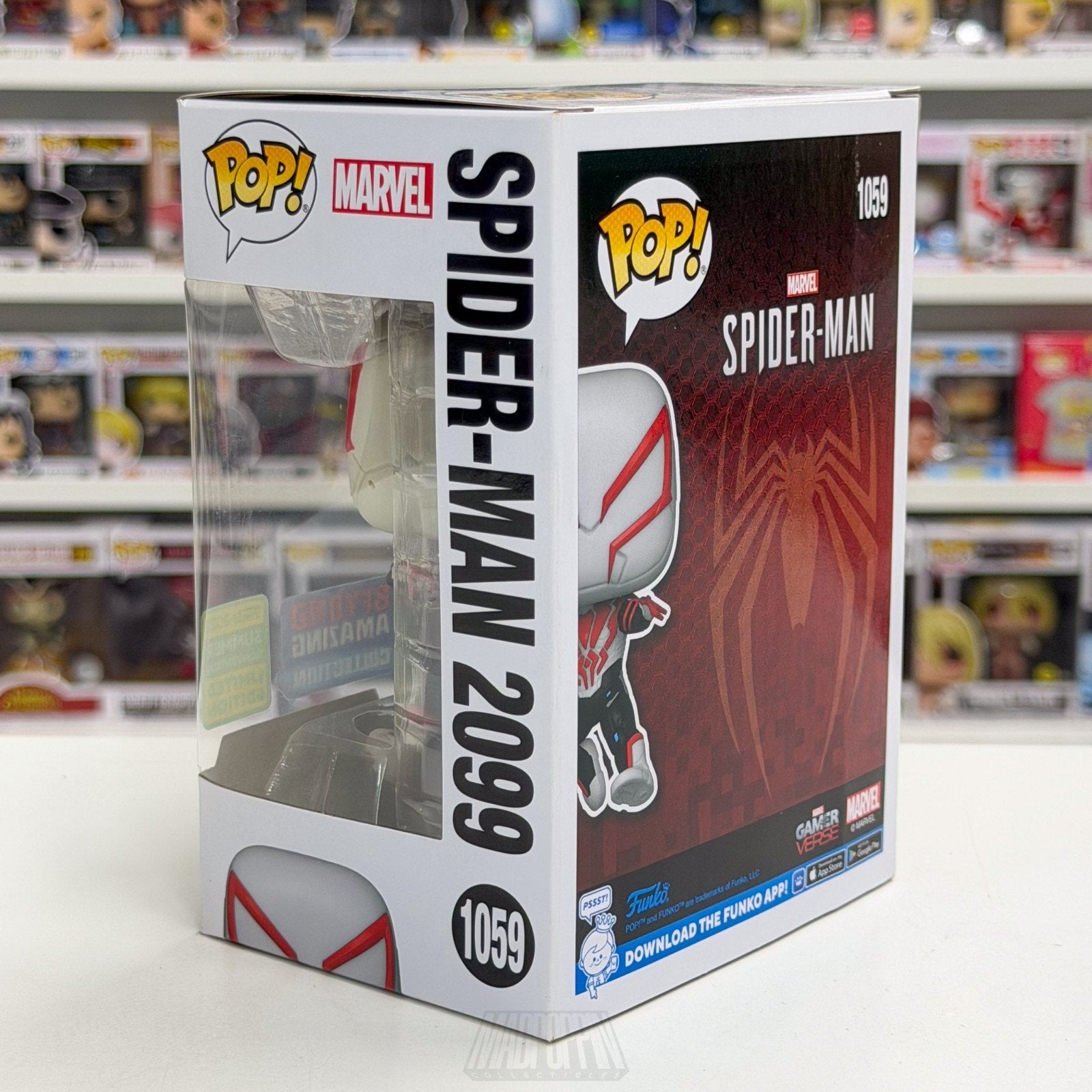 Funko Pop Marvel GamerVerse Spider-Man 2099 Beyond Amazing SDCC 1059 Toy Figure