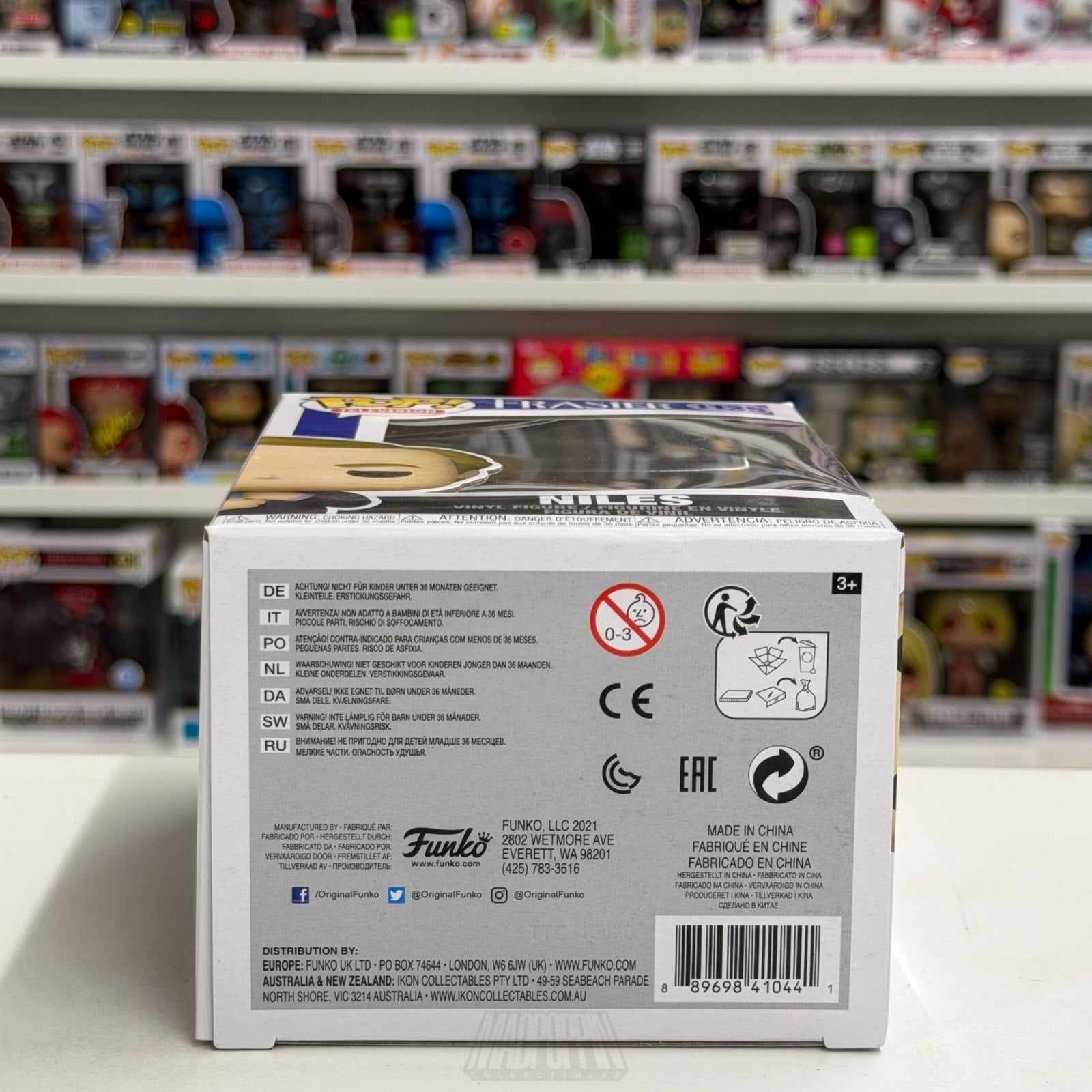 Funko Pop TV Frasier Niles Crane 1133 NBC Sitcom Cheers Spin-Off Vinyl Figure