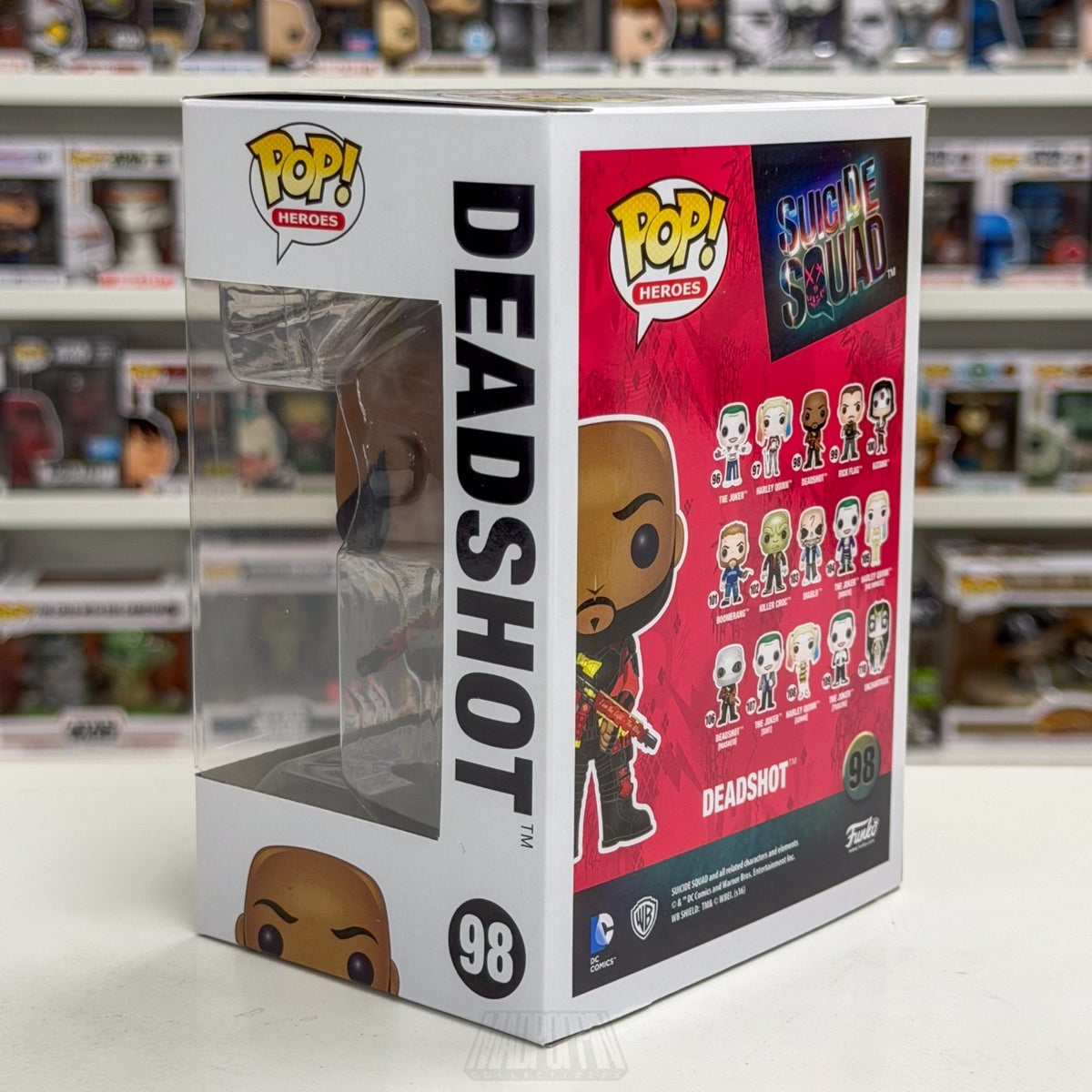 Funko Pop DC Heroes Suicide Squad Deadshot Unmasked 98 Marksman Toy Vinyl Figure