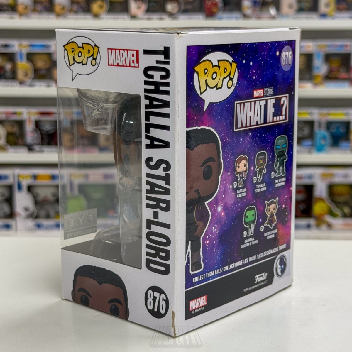 Funko Pop Marvel What If T'Challa Star-Lord FYE 876 Ravagers Wakanda Toy Figure