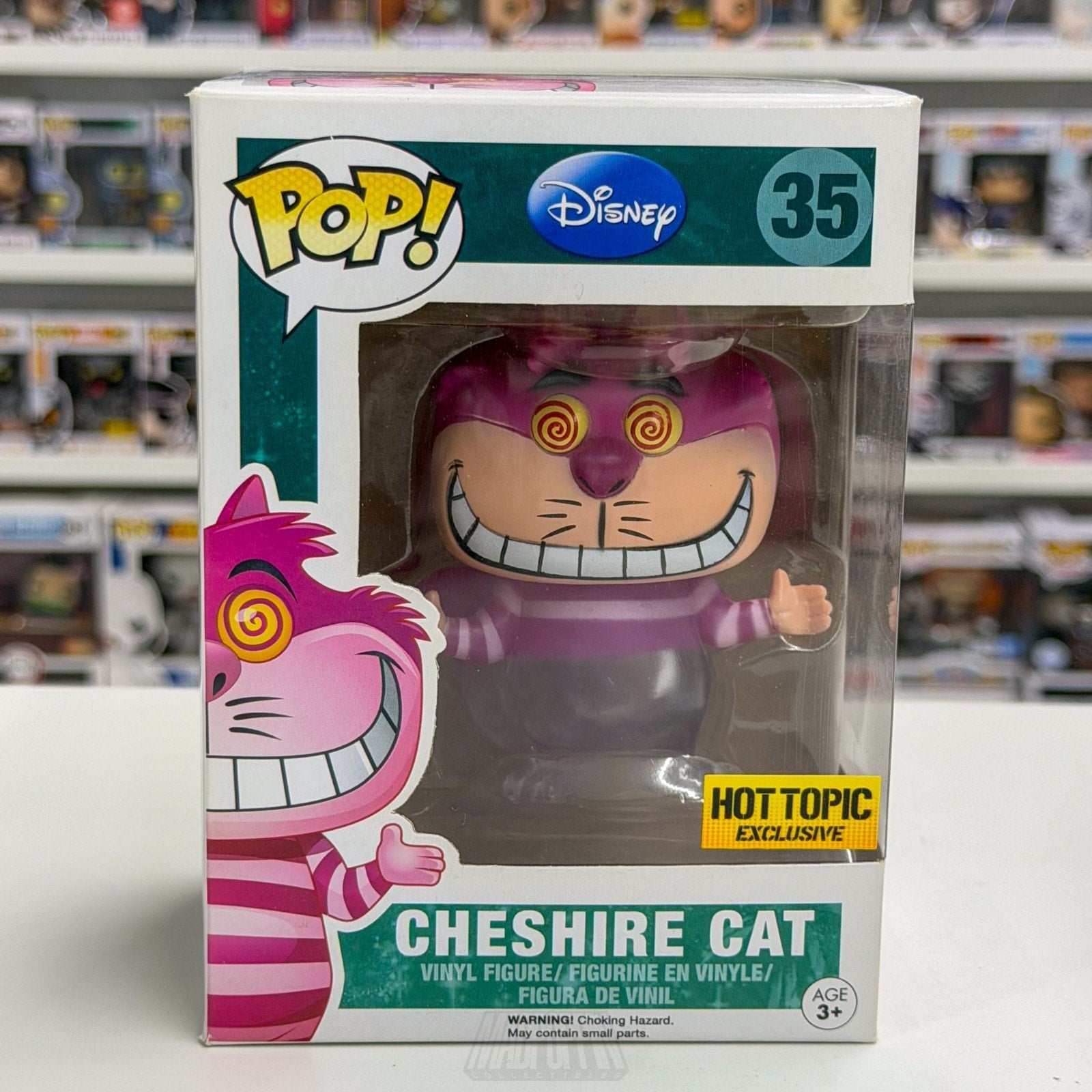 Funko Pop Disney Alice in Wonderland Cheshire Cat Fading Hot Topic 35 Toy Figure